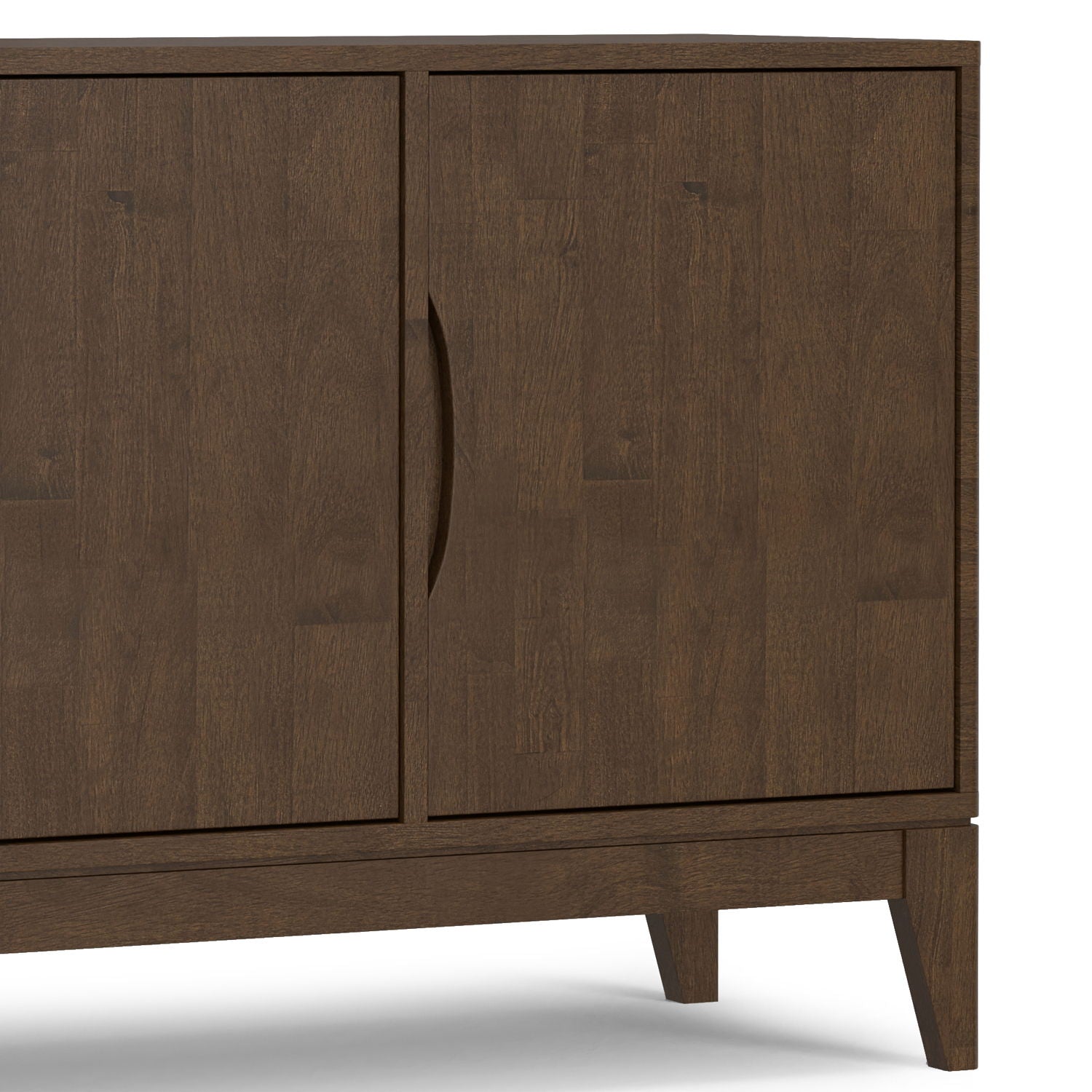 Harper - 3 Door Sideboard Buffet / Storage Cabinet - Walnut Brown - Best Buy Furniture