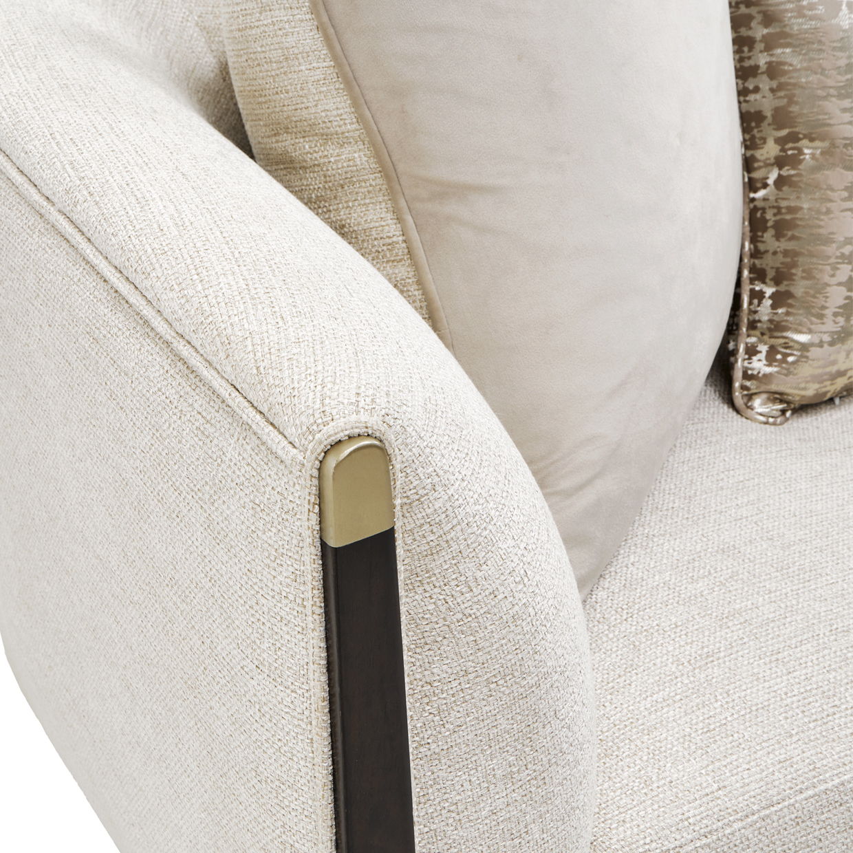 Paris Chic - Loveseat - Cremini / Espresso - Best Buy Furniture