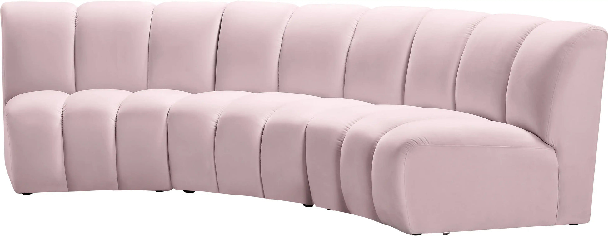 Infinity - 3 Piece Velvet Modular Sectional - Best Buy Furniture