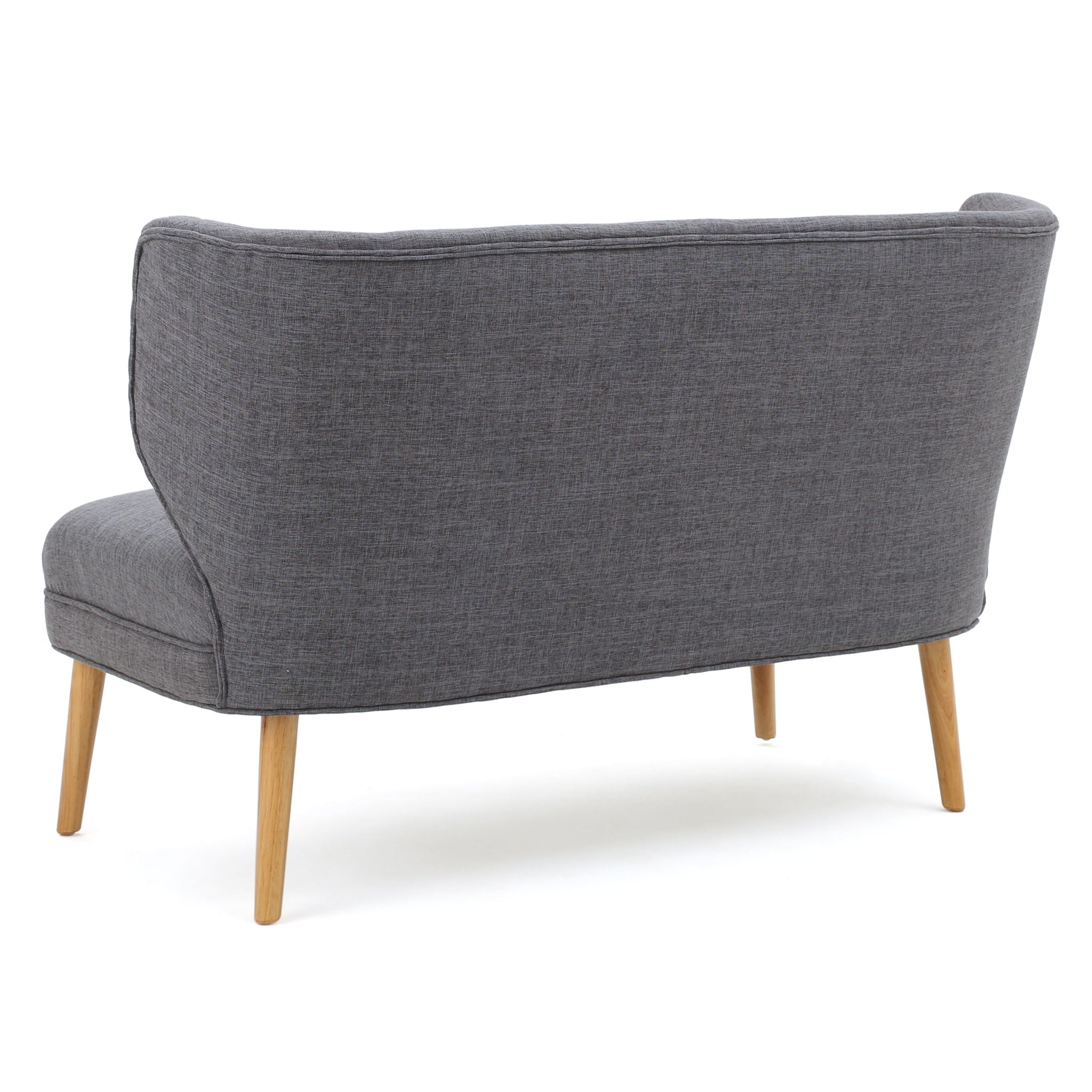 Elegant Classic Upholstered Loveseat With Curved Backrest - Best Buy Furniture