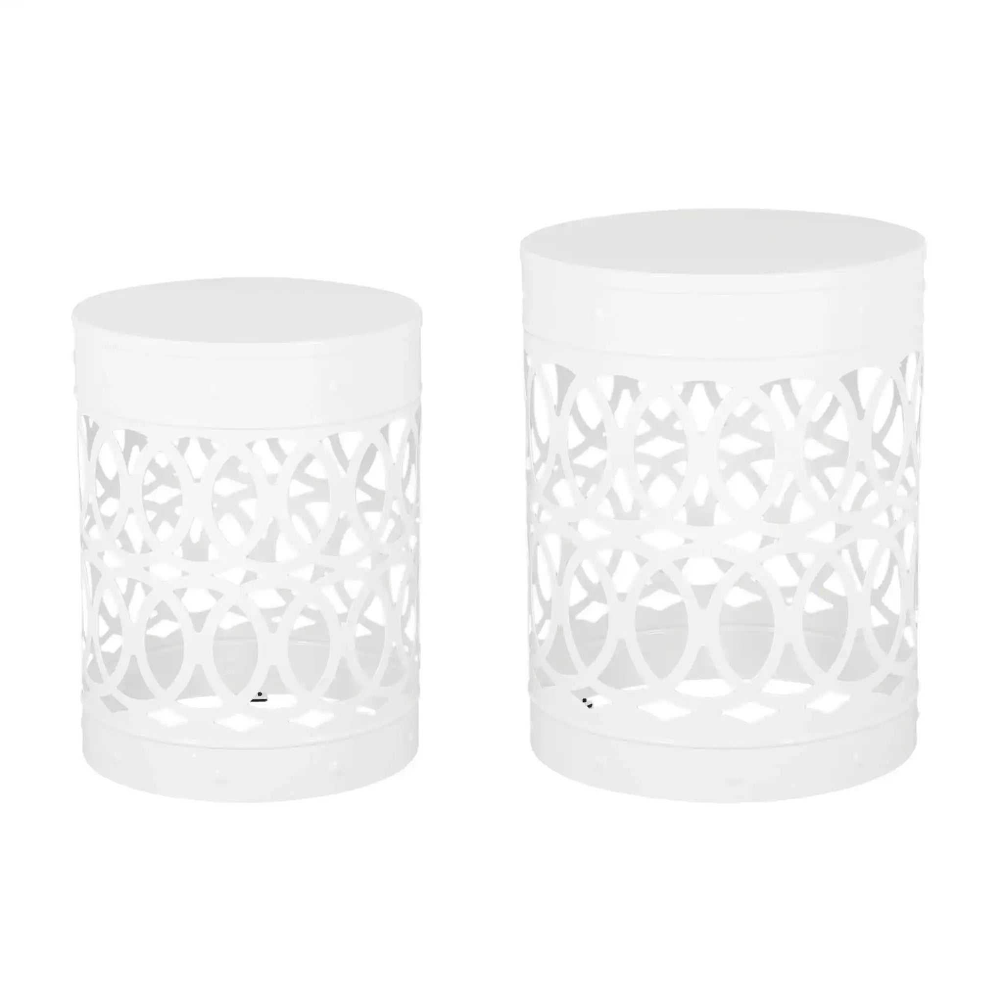 Outdoor Metal S/2 End Table - Best Buy Furniture