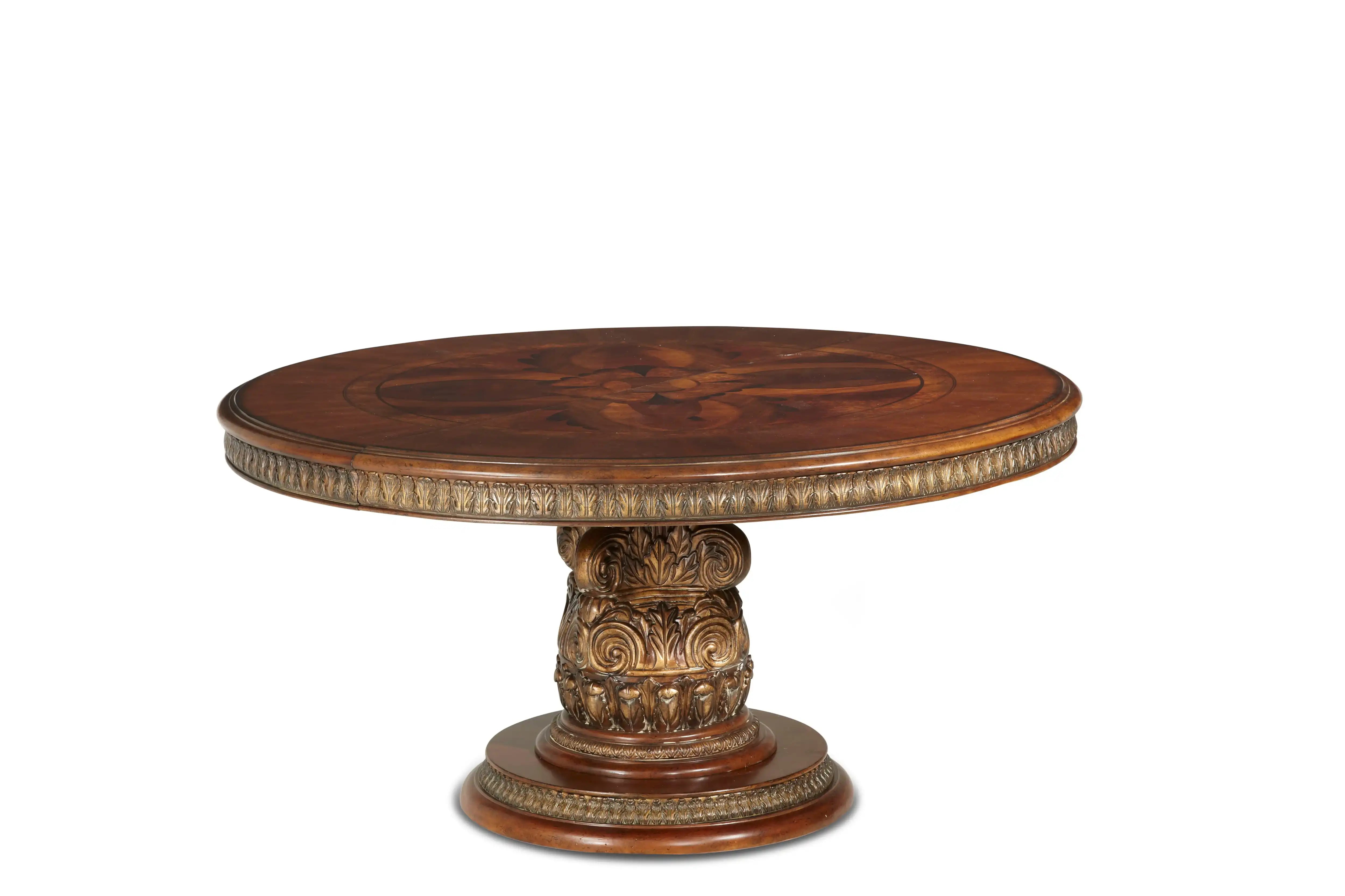 Villa Valencia - Round Dining Table - Classic Chestnut - Best Buy Furniture