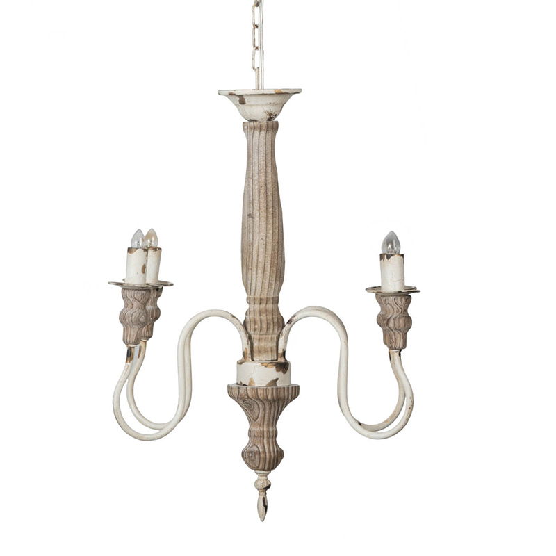 4 Light Chandelier, Hanging Light Fixture With Adjustable Chain For Kitchen, Bulb Not Included - Cream White - Best Buy Furniture