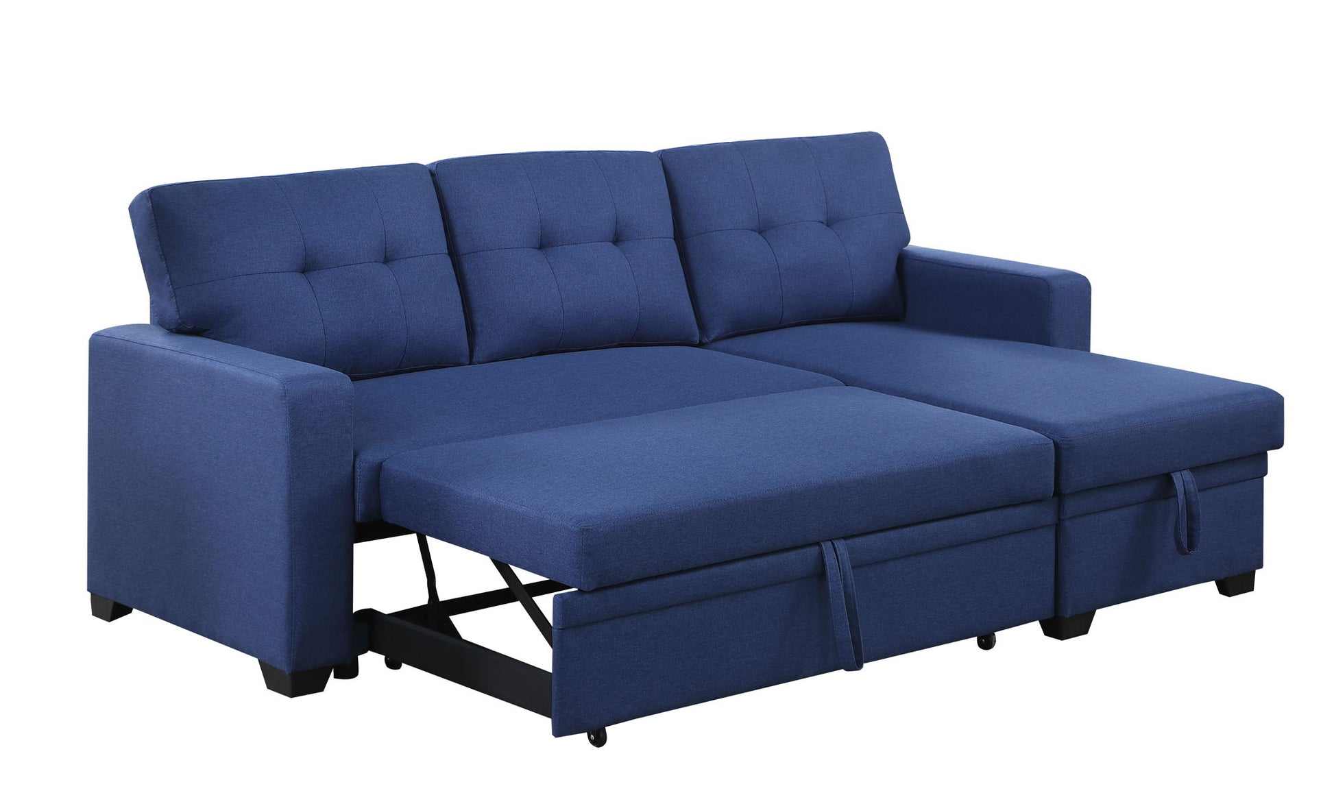 Upholstered Pull Out Sectional Sofa With Chaise - Best Buy Furniture
