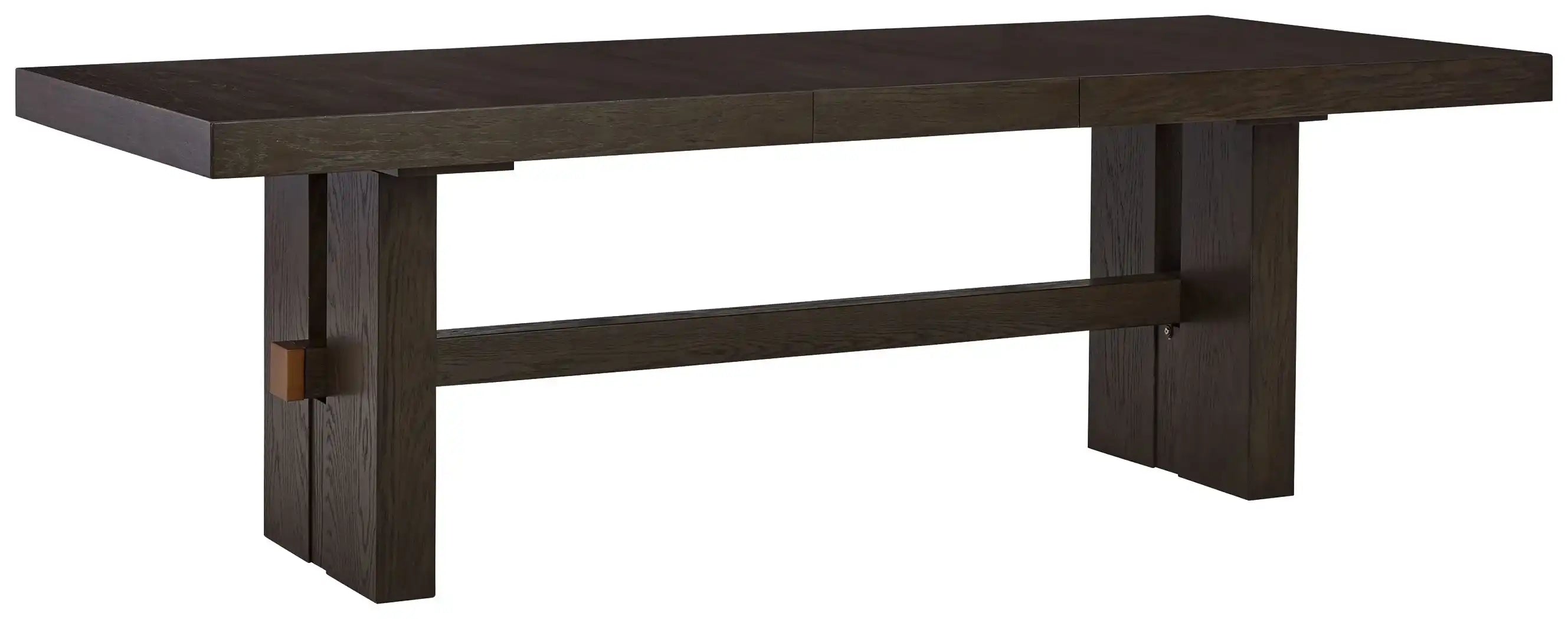 Burkhaus - Rectangular Dining Room Extension Table - Dark Brown - Best Buy Furniture