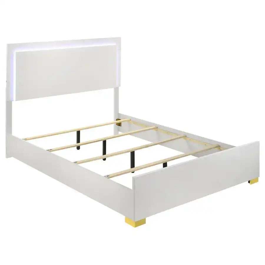 Marceline - Wood LED Panel Bed - Best Buy Furniture