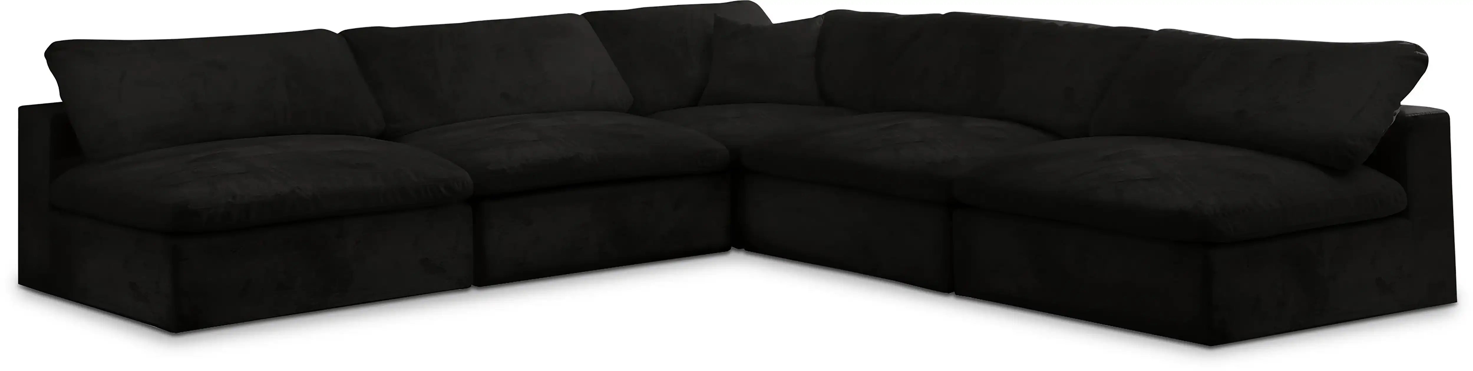Cozy - 5 Piece Modular Corner Armless Sectional - Best Buy Furniture