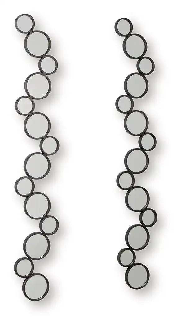 Vinler - Accent Mirror Set (Set of 2) - Black - Best Buy Furniture