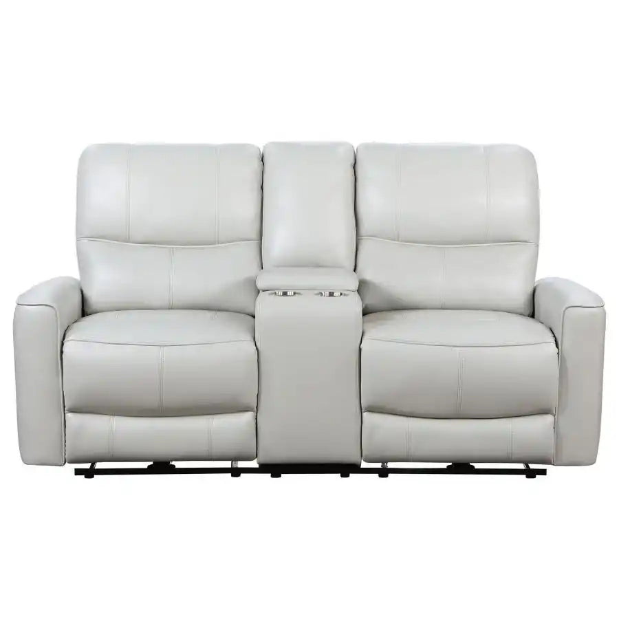 Greenfield - Upholstered Power Reclining Loveseat - Best Buy Furniture