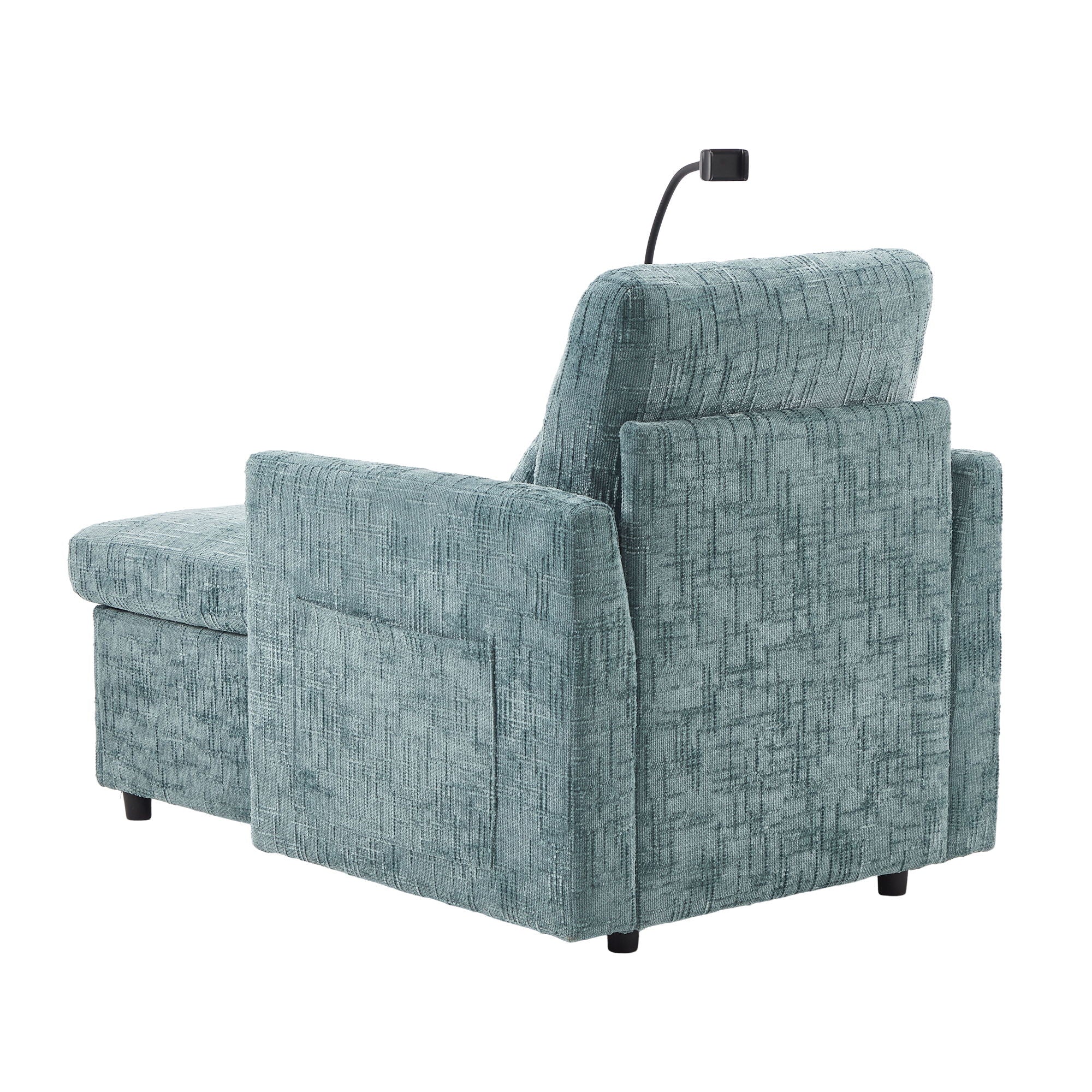 Multifunctional Chenille Recliner Sofa With Storage And Phone Bracket - Best Buy Furniture