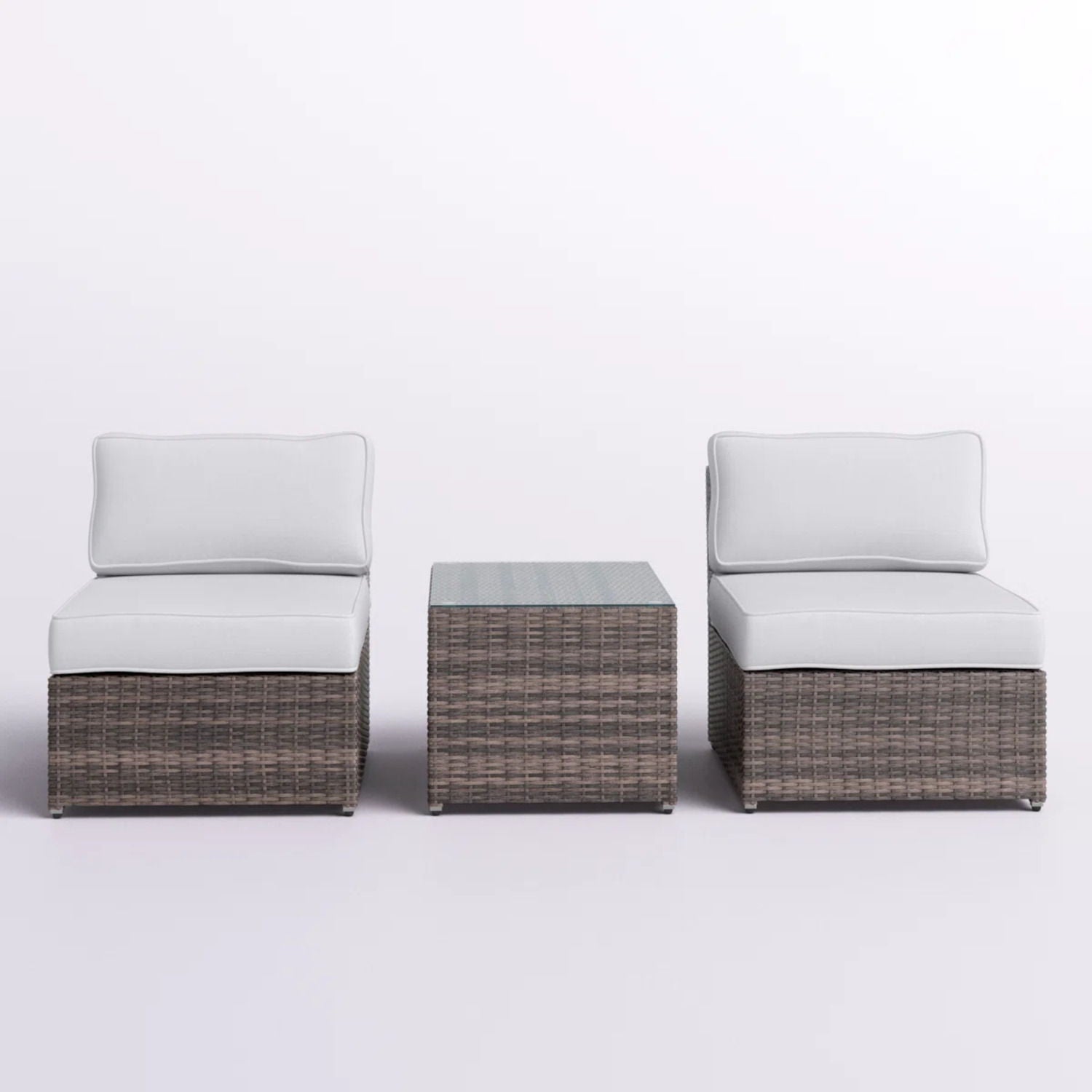Modern Wicker Outdoor Seating Set With Cushions - Best Buy Furniture