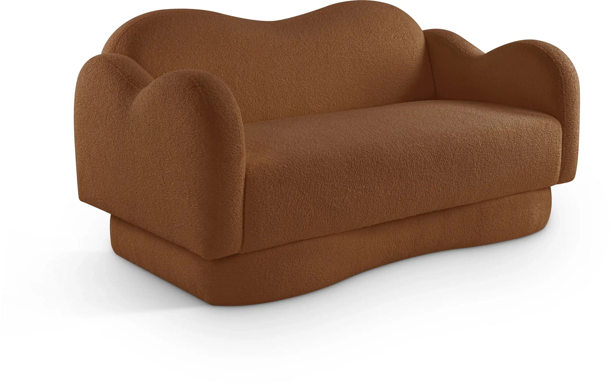 Bloom - Teddy Fabric Loveseat - Saddle - Best Buy Furniture