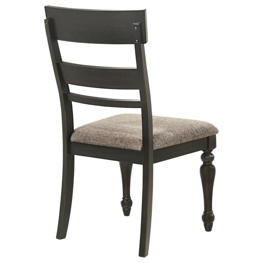 Bridget - Wood Dining Side Chair (Set of 2) - Charcoal - Best Buy Furniture