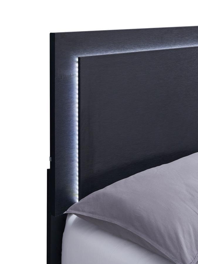 Marceline - Wood LED Panel Bed - Best Buy Furniture
