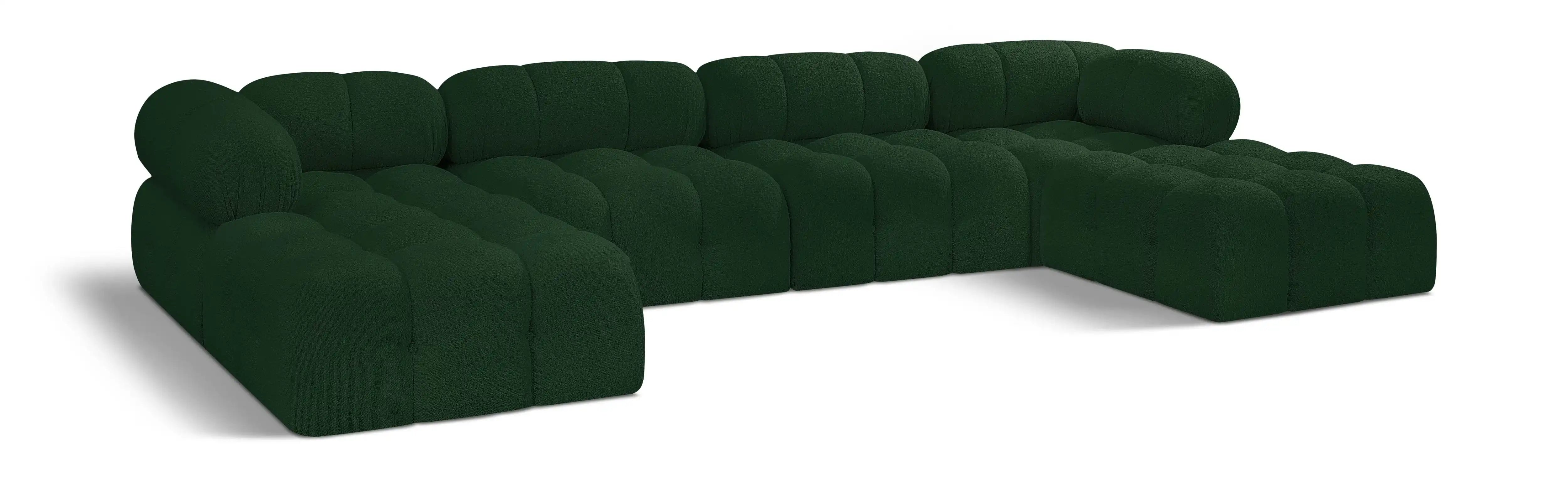 Ames - 6 Piece Fabric Modular U-Shaped Sectional - Best Buy Furniture