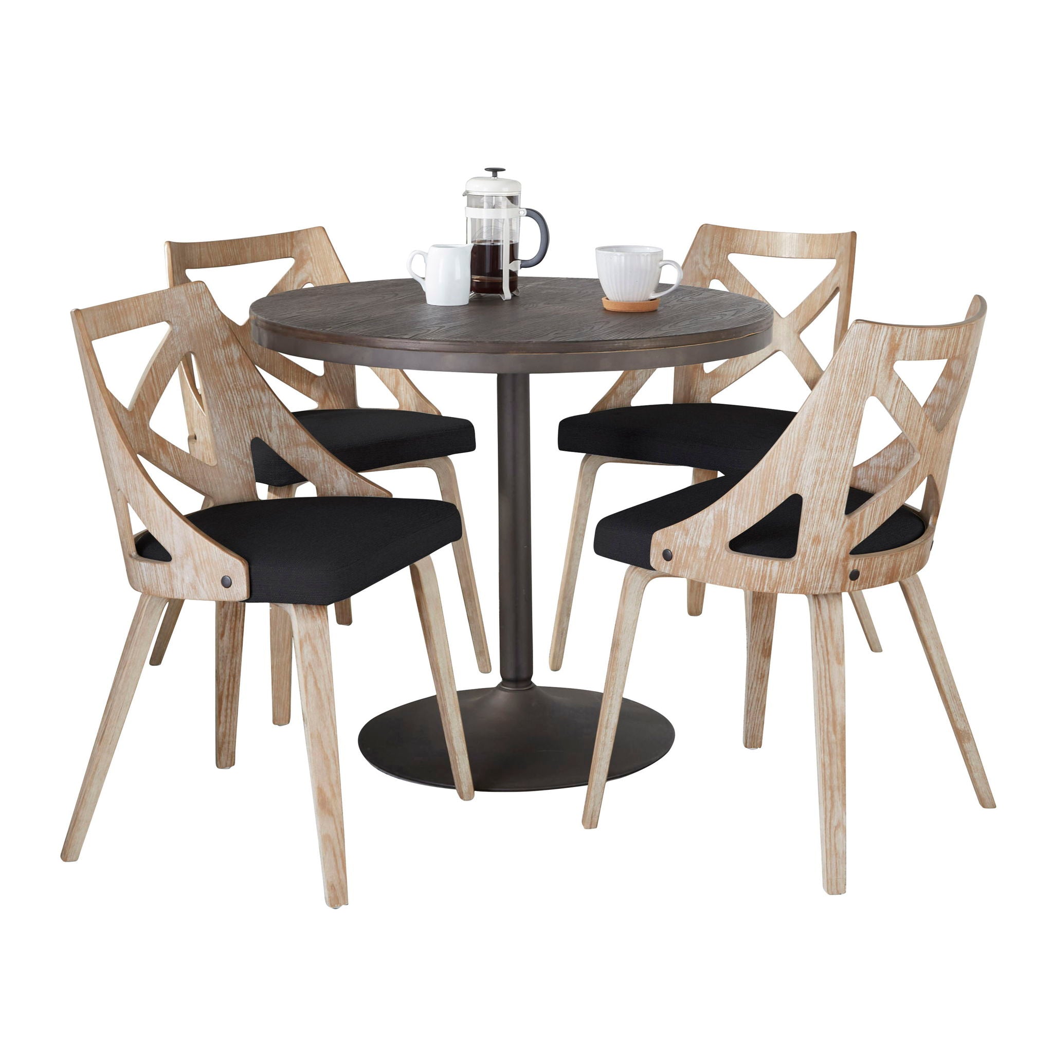 Dakota Charlotte - 5 Piece Contemporary Dining Set - Best Buy Furniture