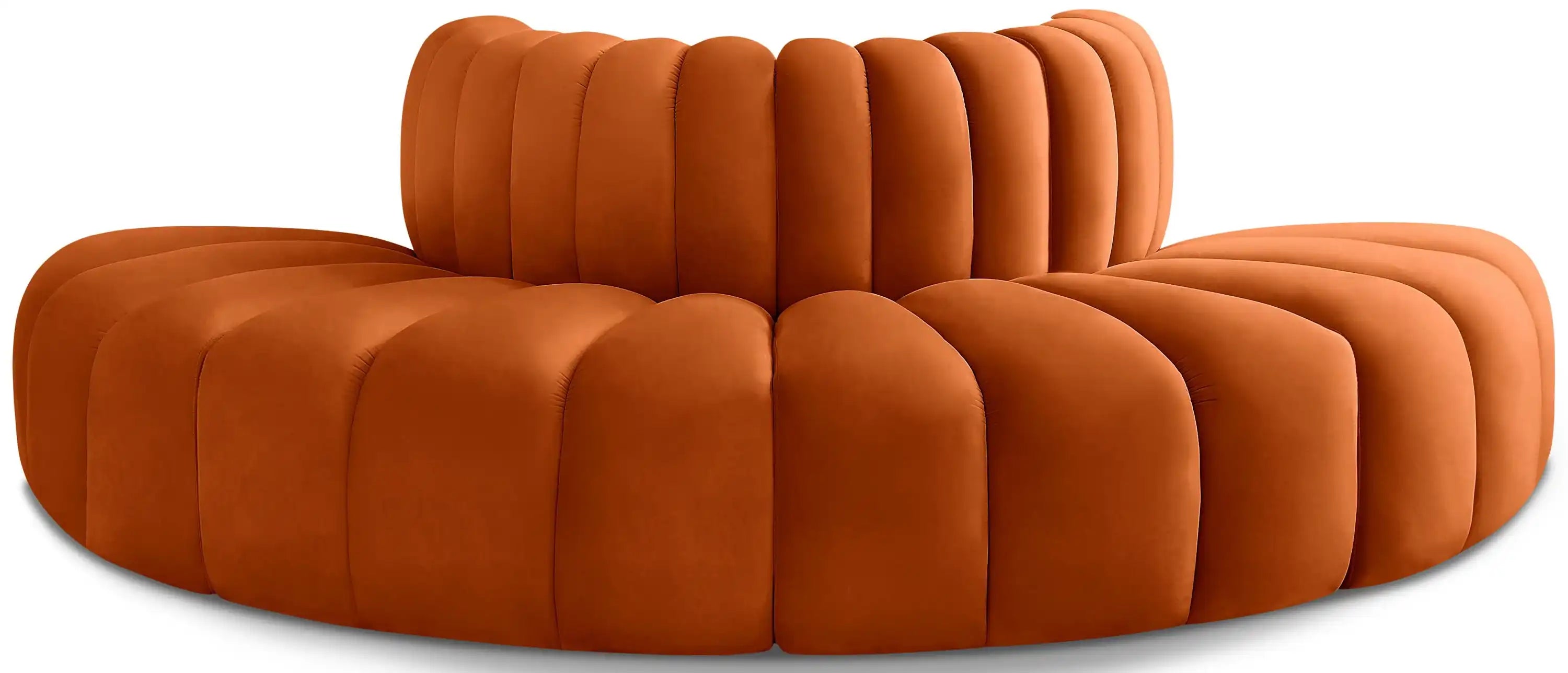 Arc - Velvet 4 Piece Modular Sofa - Best Buy Furniture