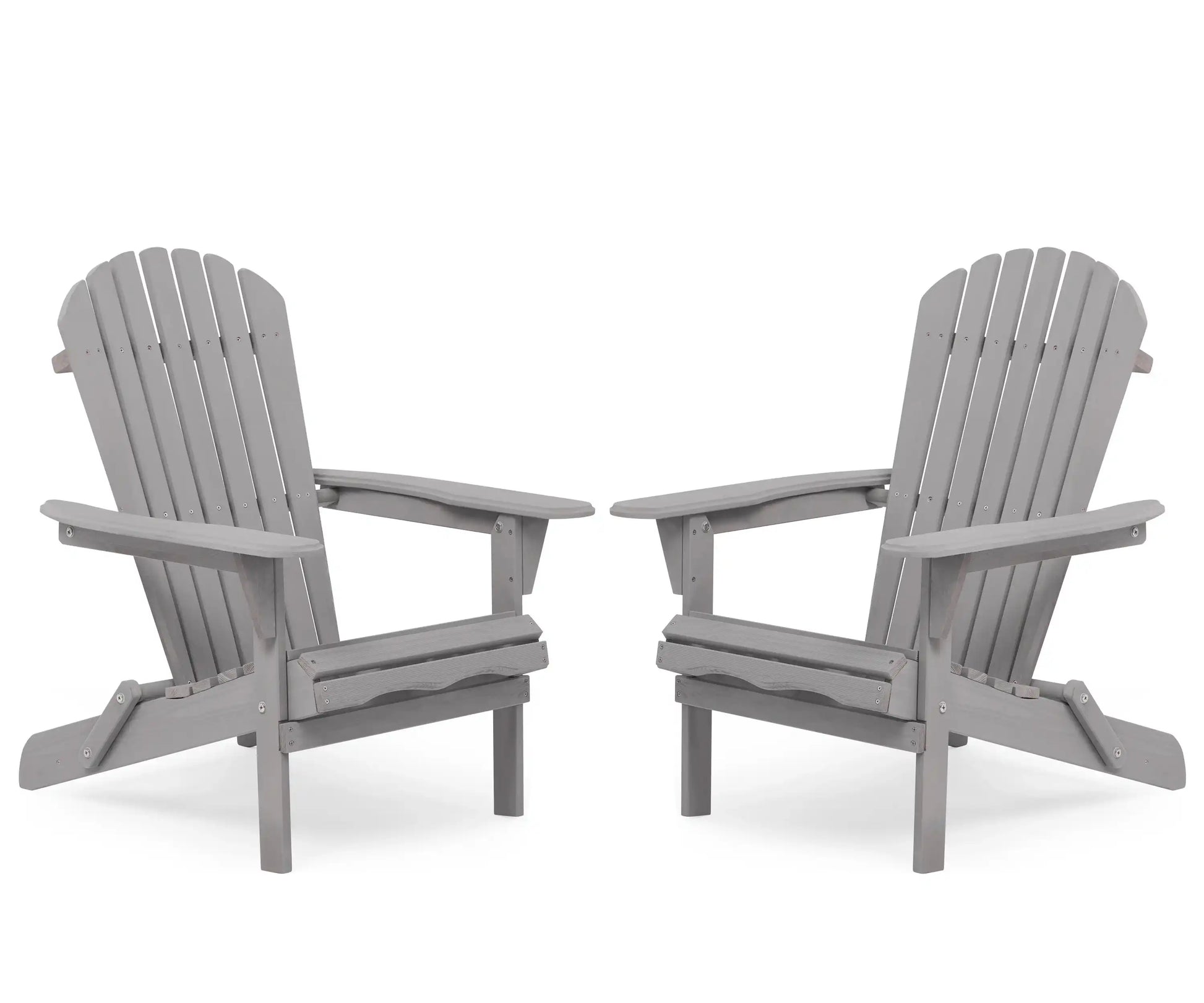 Set of 2 Solid Cedar Wood Adirondack Chairs, Outdoor Lounge - Best Buy Furniture