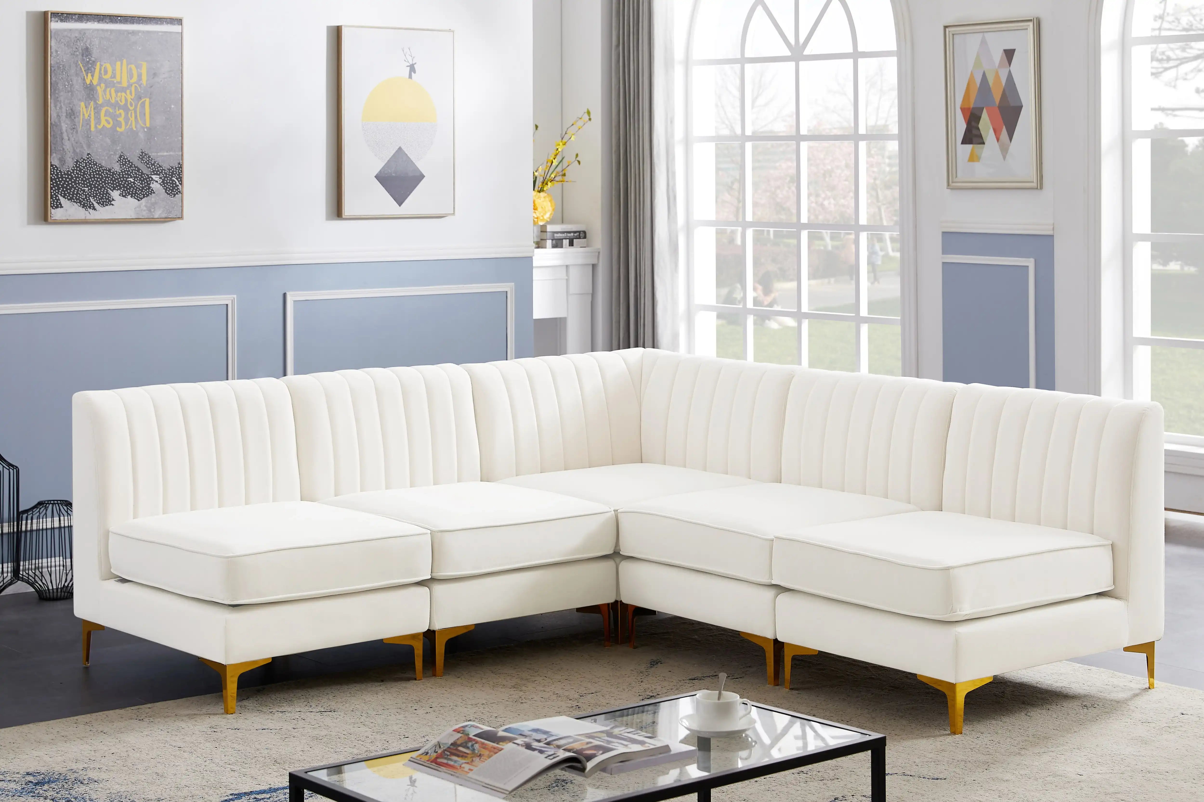 Alina - 5 Piece Armless Sectional - Best Buy Furniture
