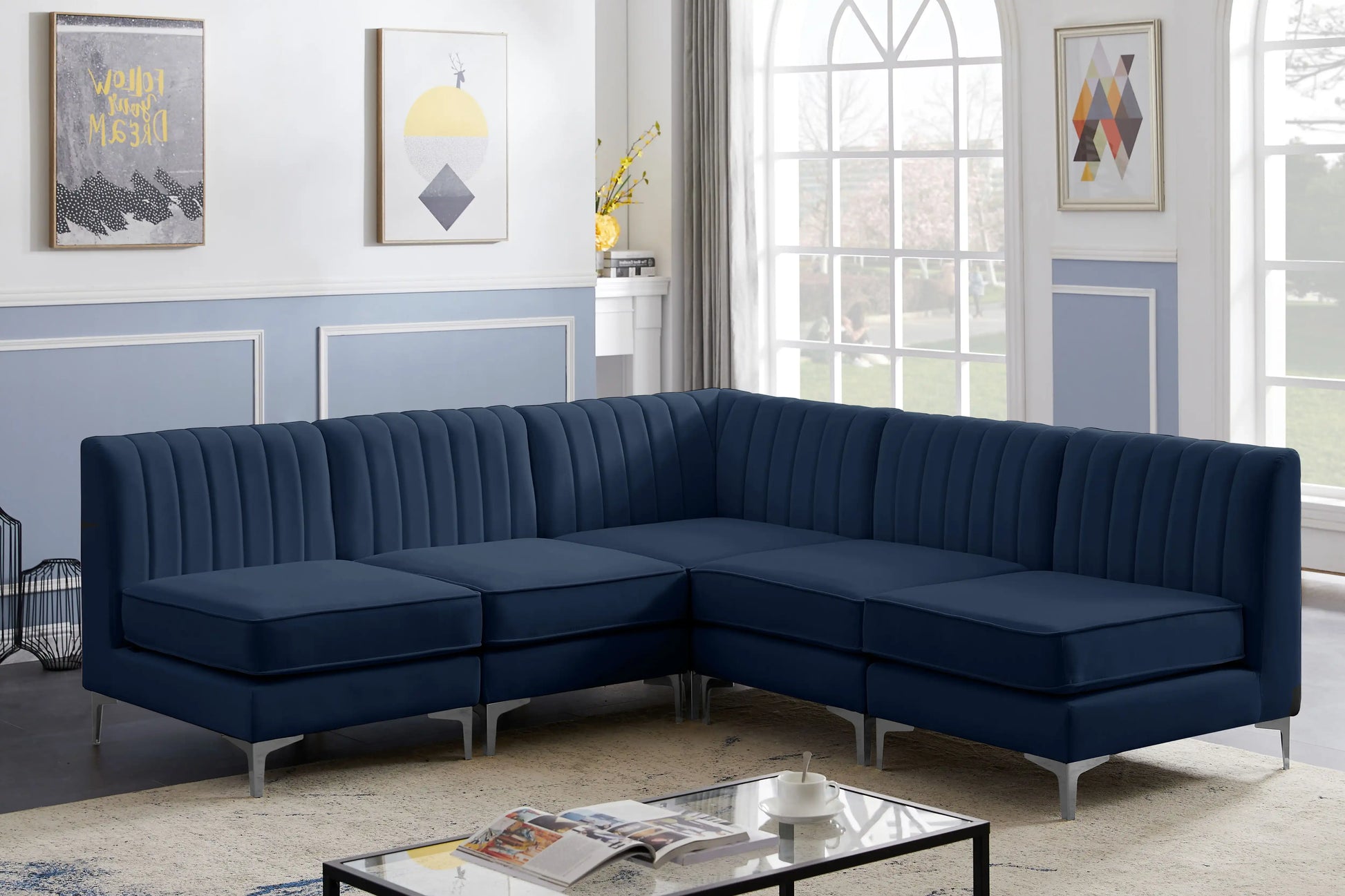 Alina - 5 Piece Armless Sectional - Best Buy Furniture