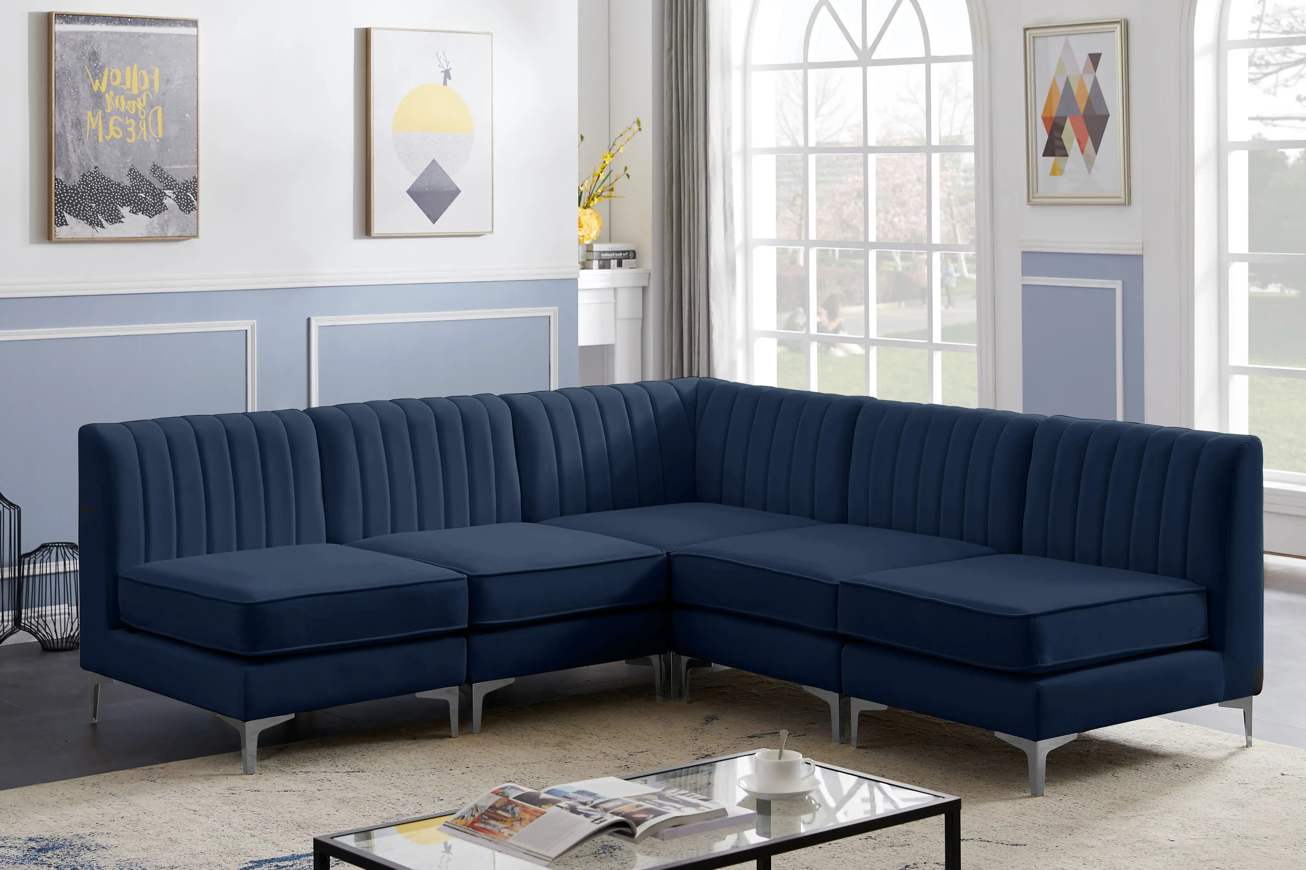 Alina - 5 Piece Armless Sectional - Best Buy Furniture