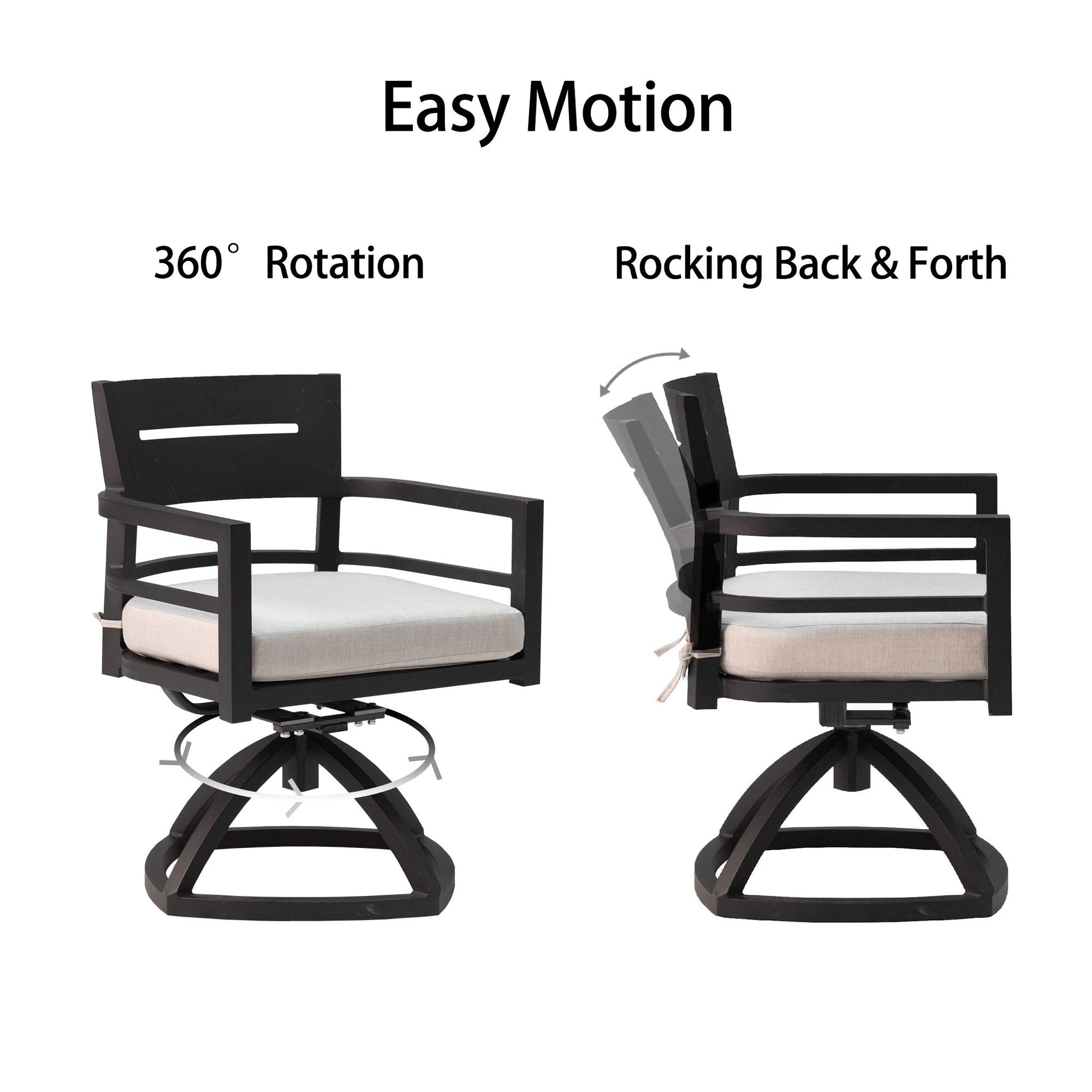 Outdoor Modern Dining Set, Chairs Sunbrella Cushioned And Dining Table With Umbrella Hole - Best Buy Furniture