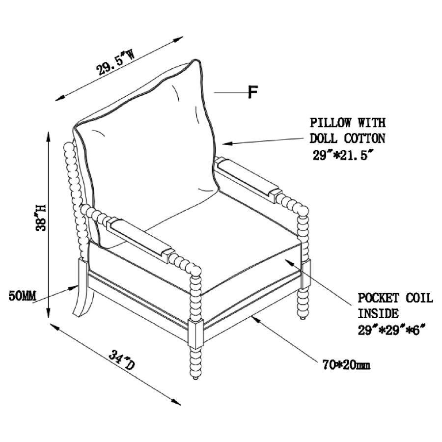 Blanchett - Cushion Back Accent Chair - Best Buy Furniture