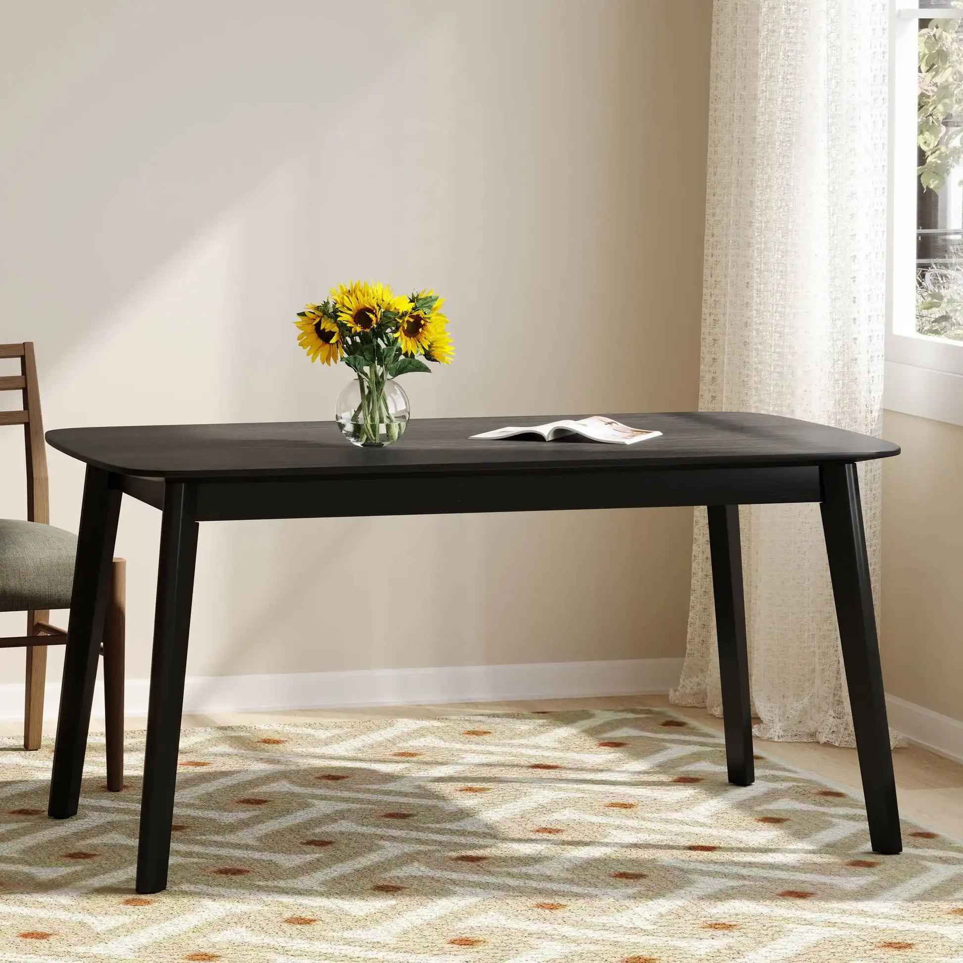 Retro Dining Table With Faux Wood Top - Best Buy Furniture