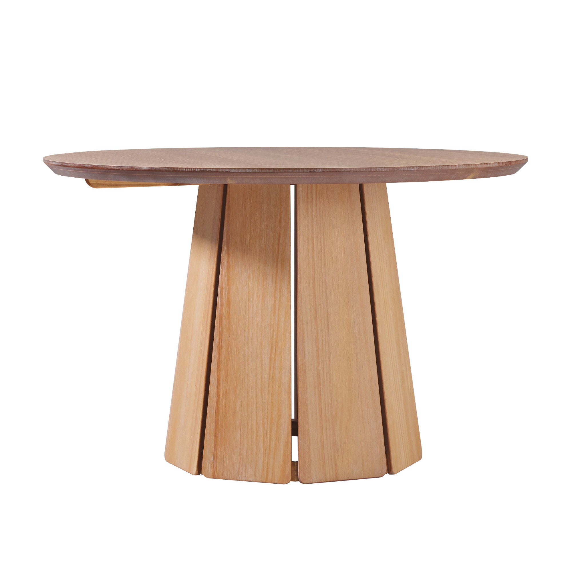 Round Pedestal Dining Table - Light Brown - Best Buy Furniture