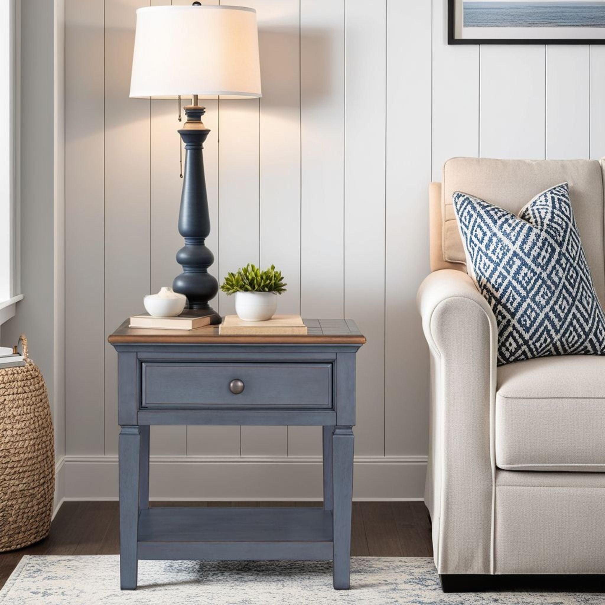 Americana - End Table - Blue - Best Buy Furniture