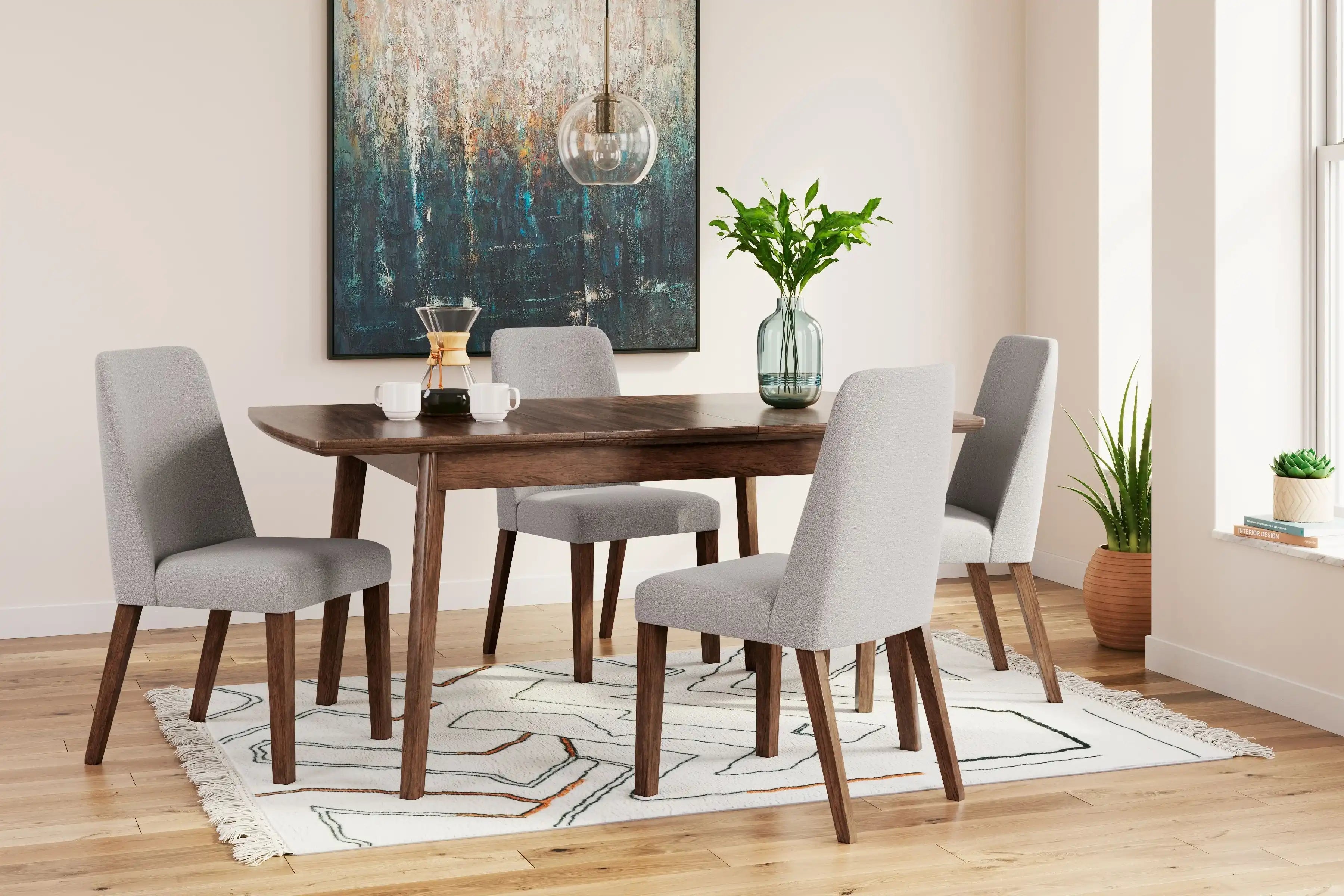 Lyncott - Butterfly Extension Table Set - Best Buy Furniture