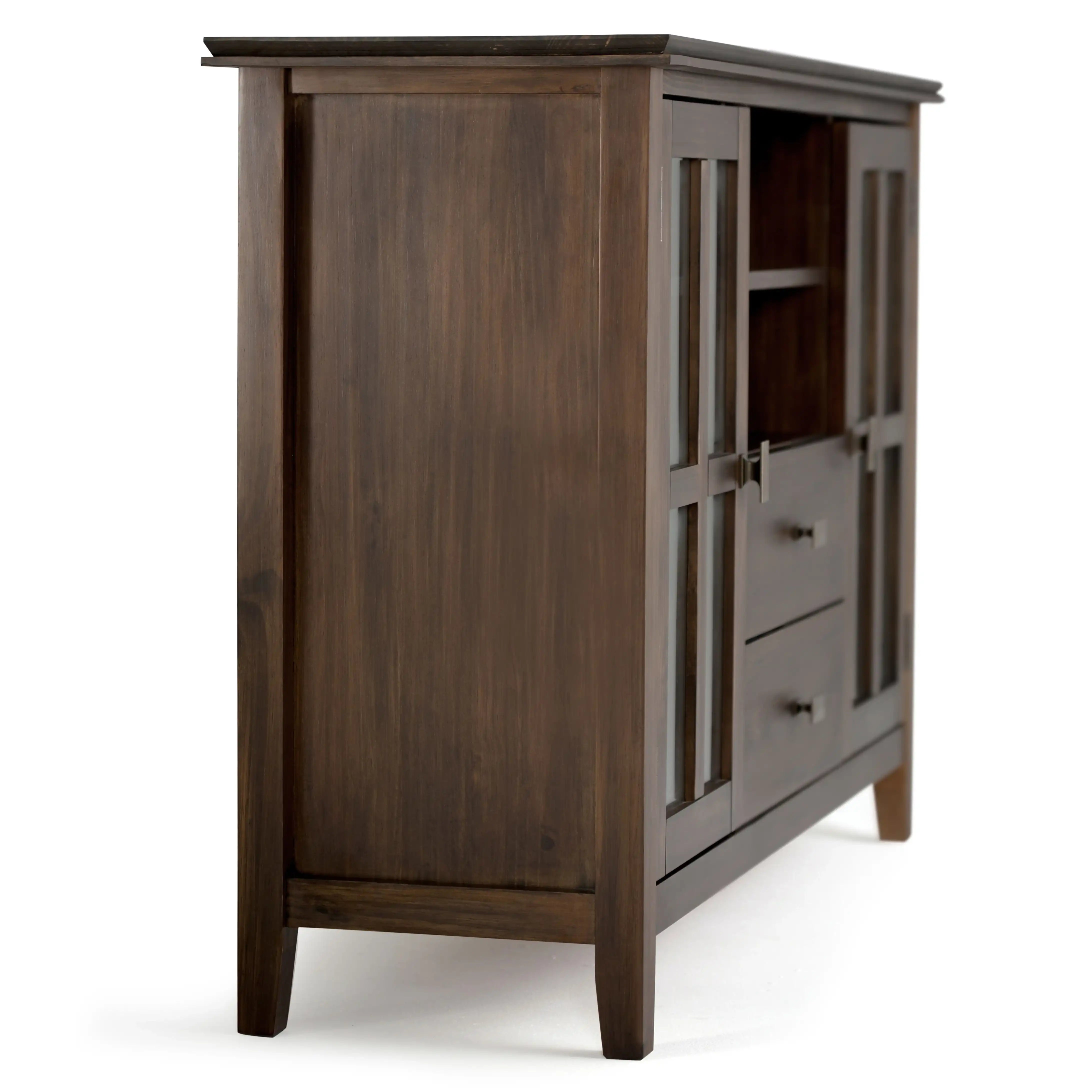 Artisan - Tall TV Media Stand - Natural Aged Brown - Best Buy Furniture