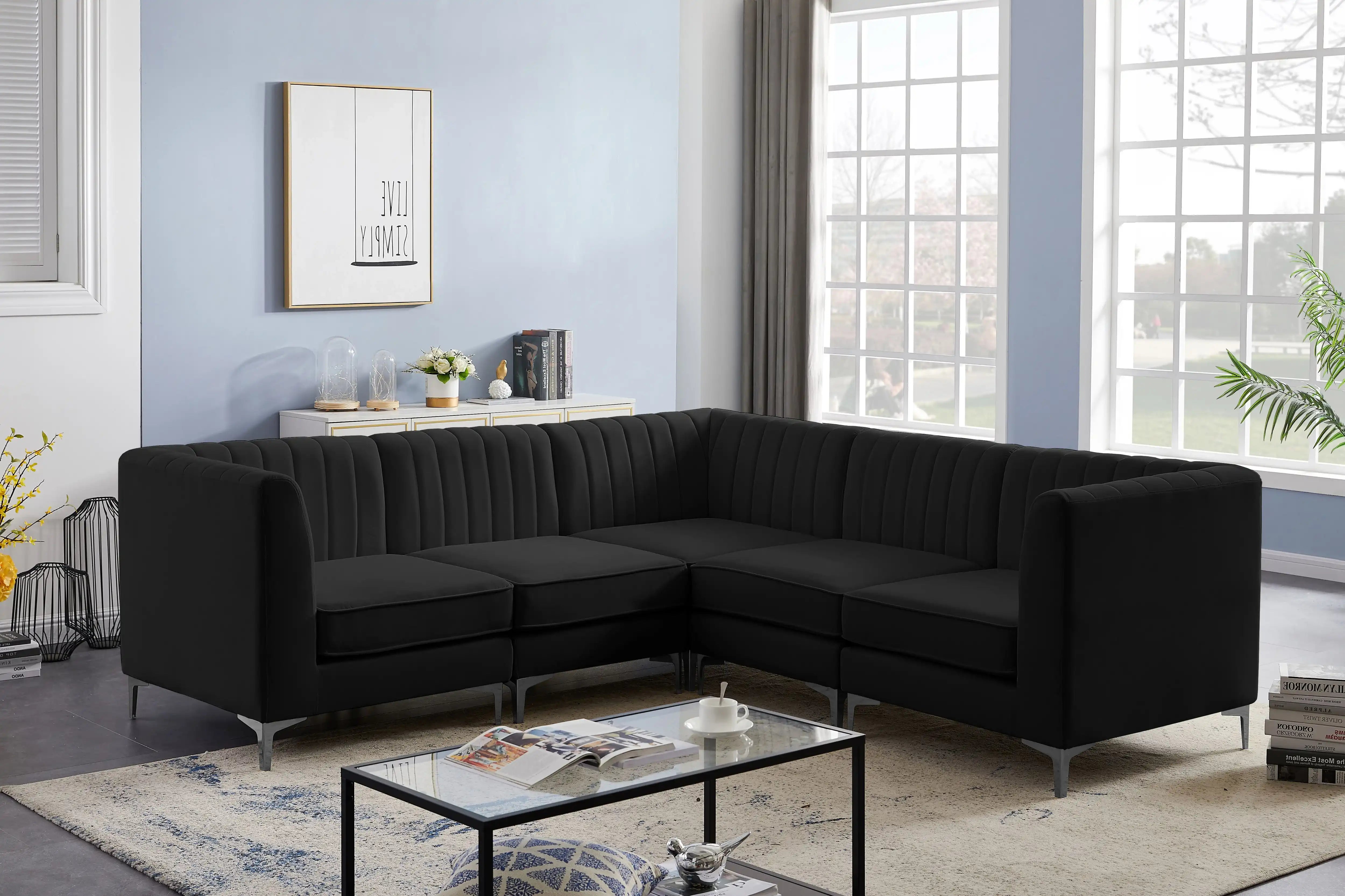 Alina - 5 Piece Modular Corner Sectional - Best Buy Furniture