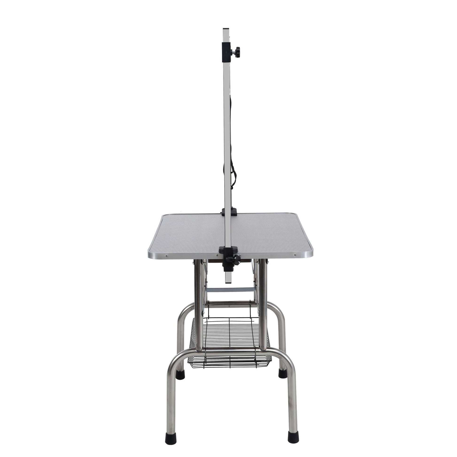Folding Dog Pet Grooming Table Stainless Steel Frame Rubber Mat On Board With Adjustable Arm And Clamps Pet Dog Cat Grooming Table - Best Buy Furniture