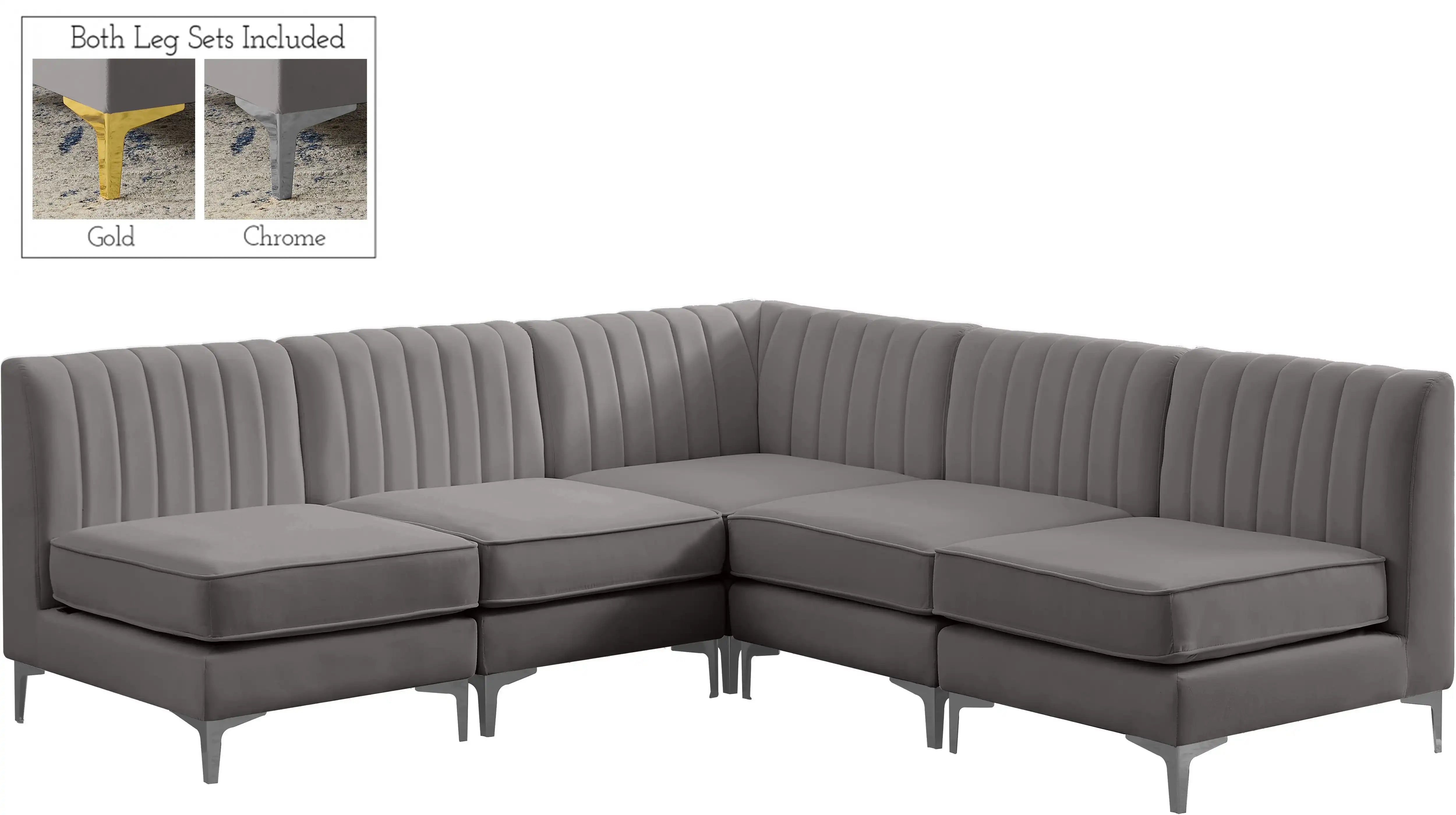 Alina - 5 Piece Armless Sectional - Best Buy Furniture