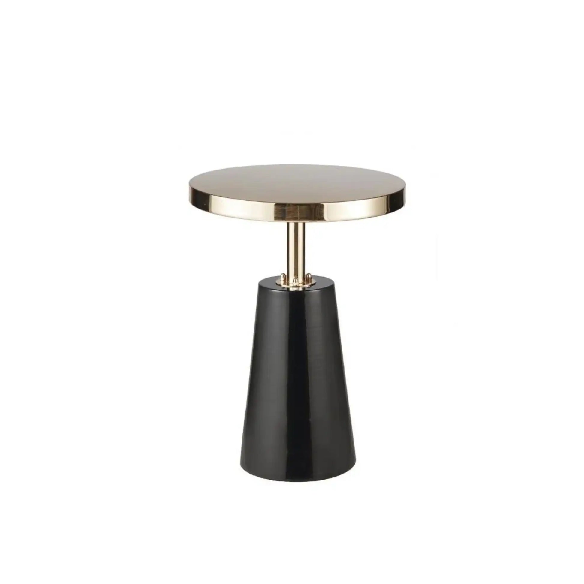 Accent Table Elegant Design Metal Round - Black / Gold - Best Buy Furniture