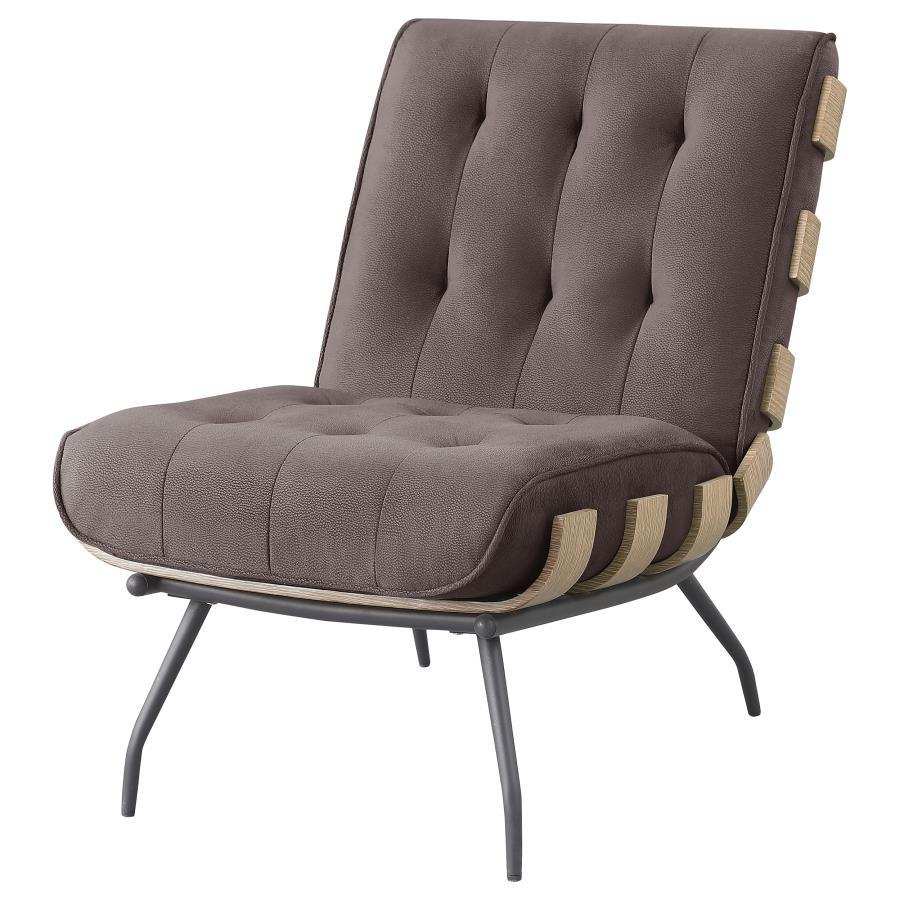 Aloma - Upholstered Tufted Armless Accent Chair - Best Buy Furniture