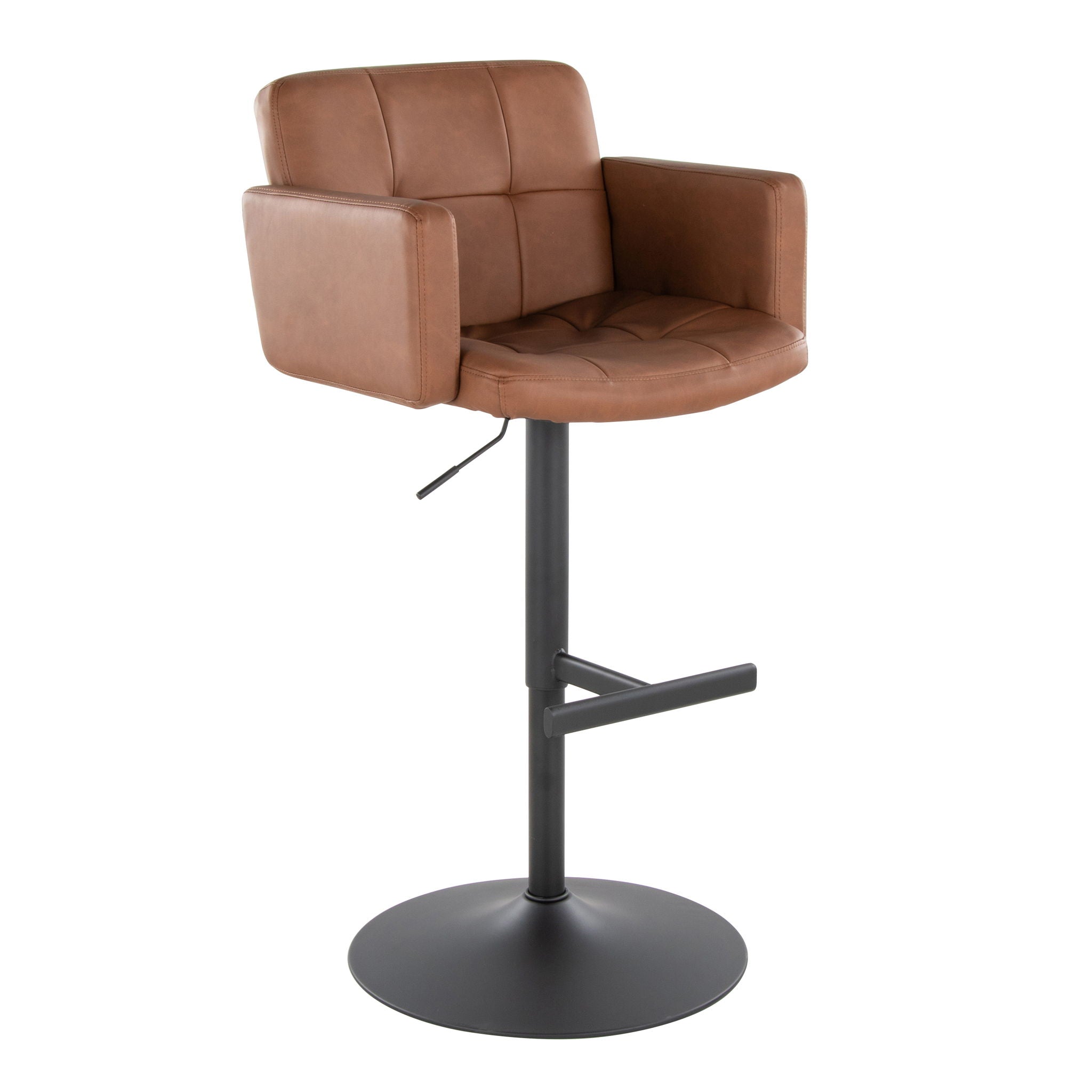 Stout - Contemporary Adjustable Barstool With Swivel - Best Buy Furniture