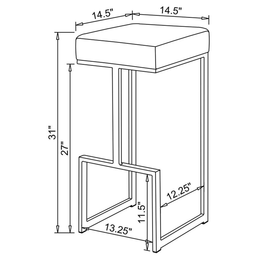 Gervase - Square Stool - Best Buy Furniture