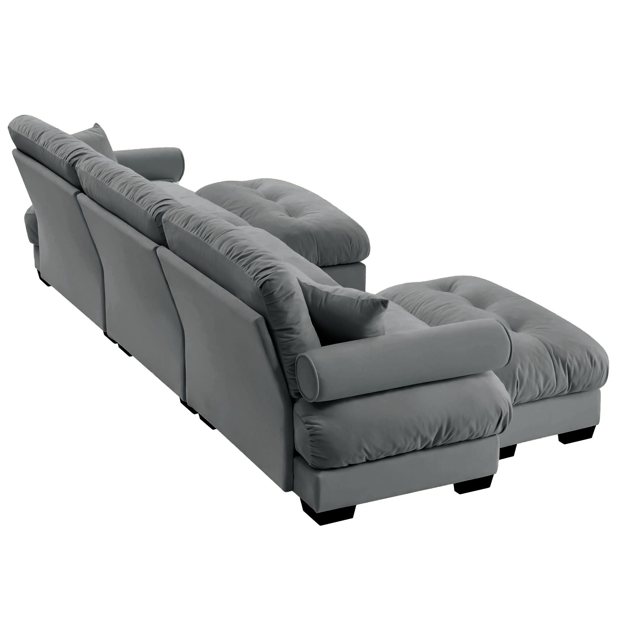 Super Comfort Oversized Modular Sectional Sofa With Movable Ottoman - Best Buy Furniture