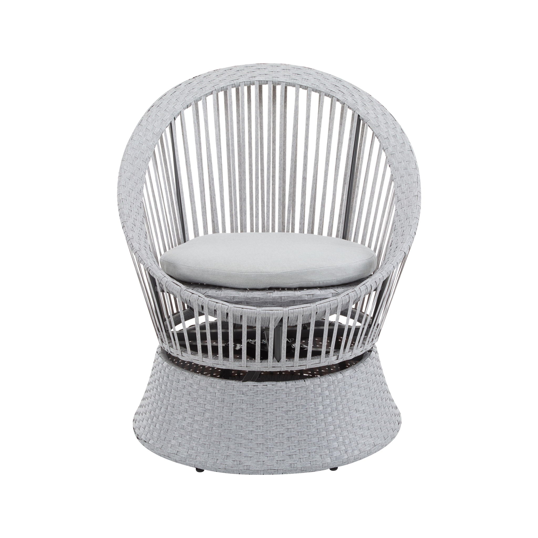 Modern Swivel Wicker Lounge Chair With Round Design - Best Buy Furniture