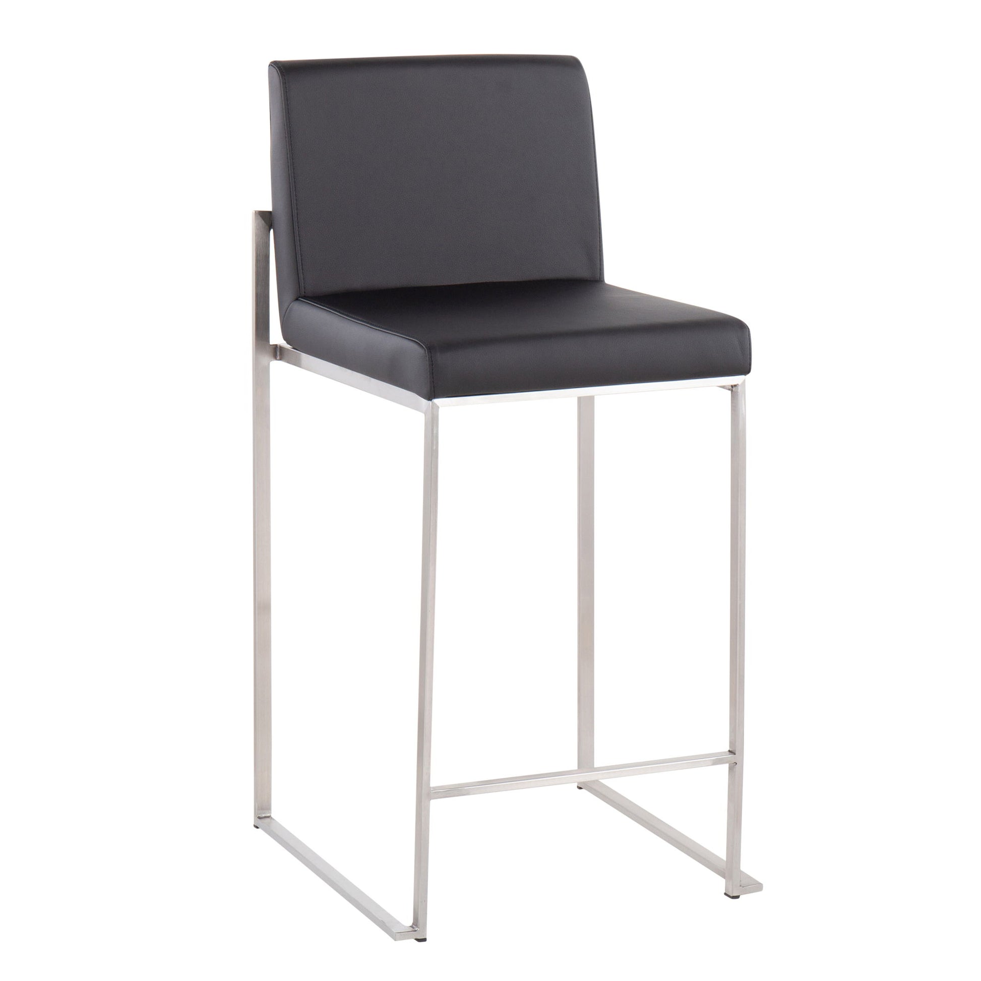 Fuji - Contemporary High Back Counter Stool, Functional Design - Best Buy Furniture