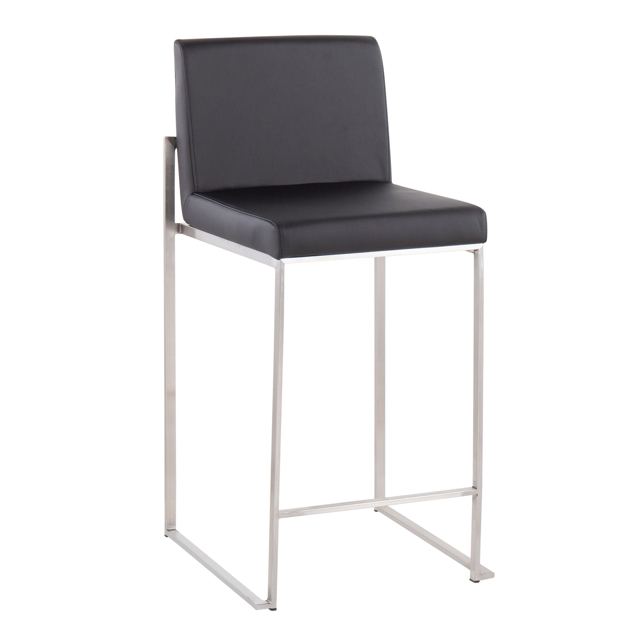 Fuji - Contemporary High Back Counter Stool, Functional Design - Best Buy Furniture