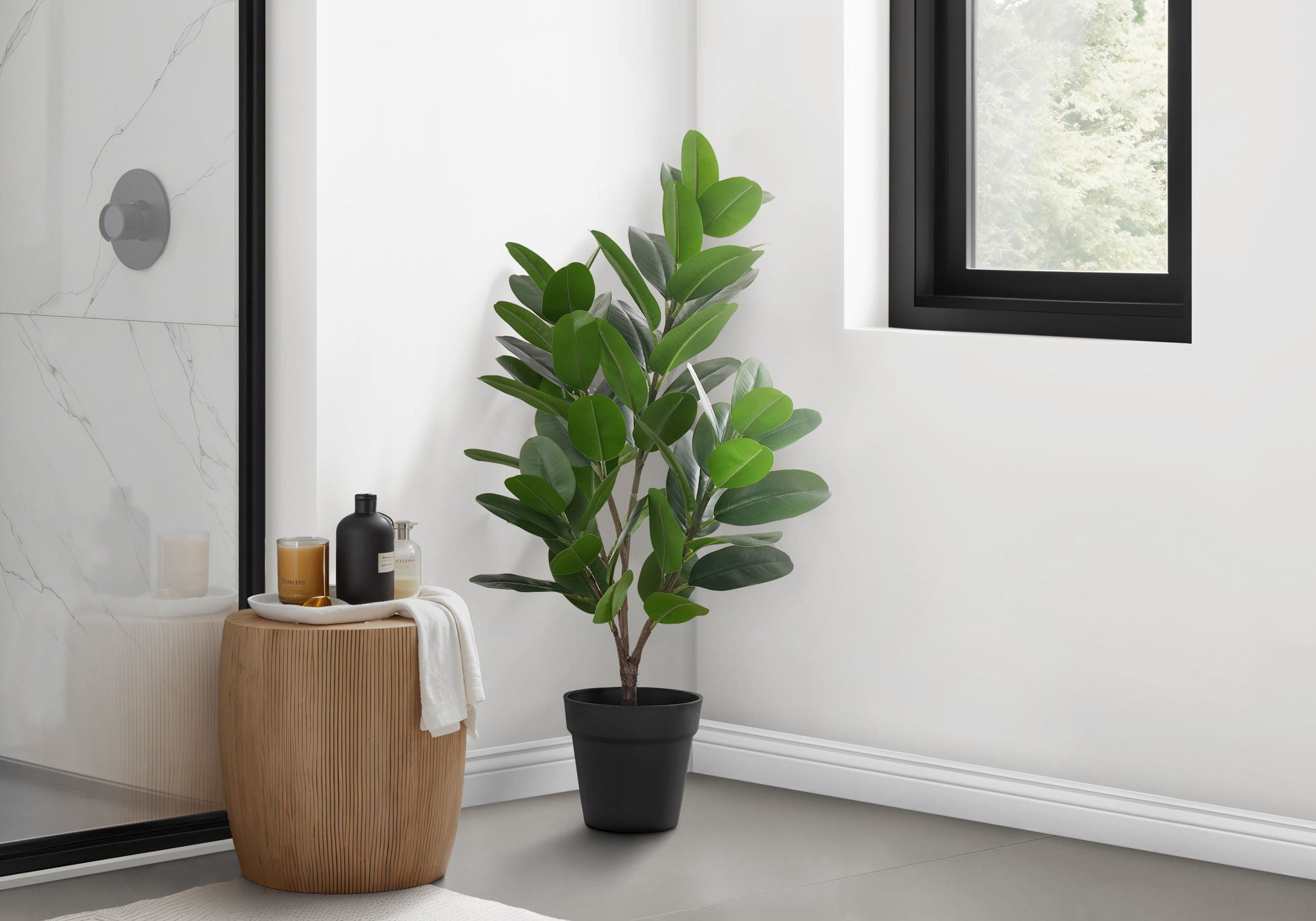 28" Tall, Artificial Plant, Garcinia Tree, Indoor, Faux, Fake, Floor, Greenery, Potted, Real Touch, Decorative - Green / Black - Best Buy Furniture