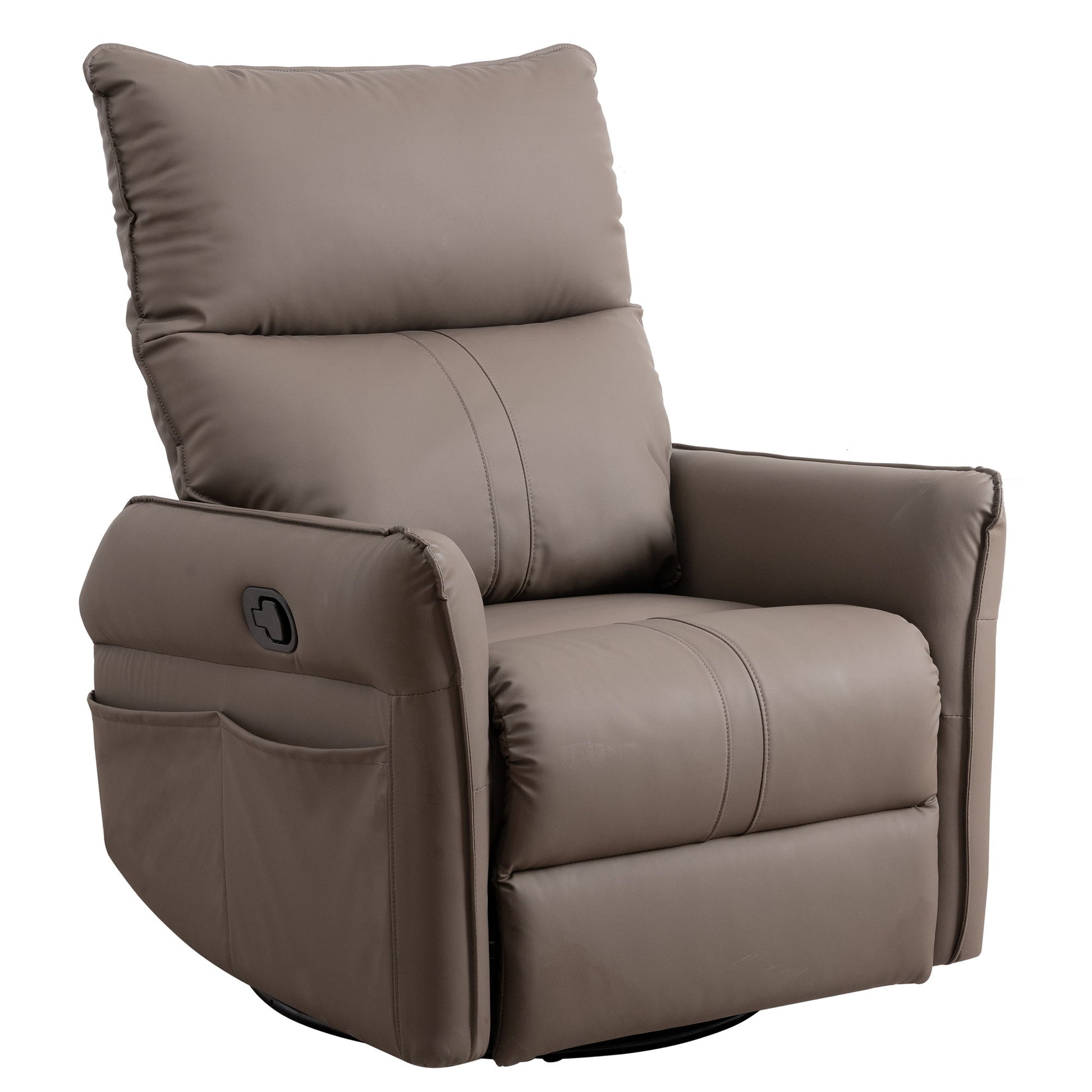 360° Modern Small Rocking Swivel Recliner Chair With Side Pocket - Best Buy Furniture
