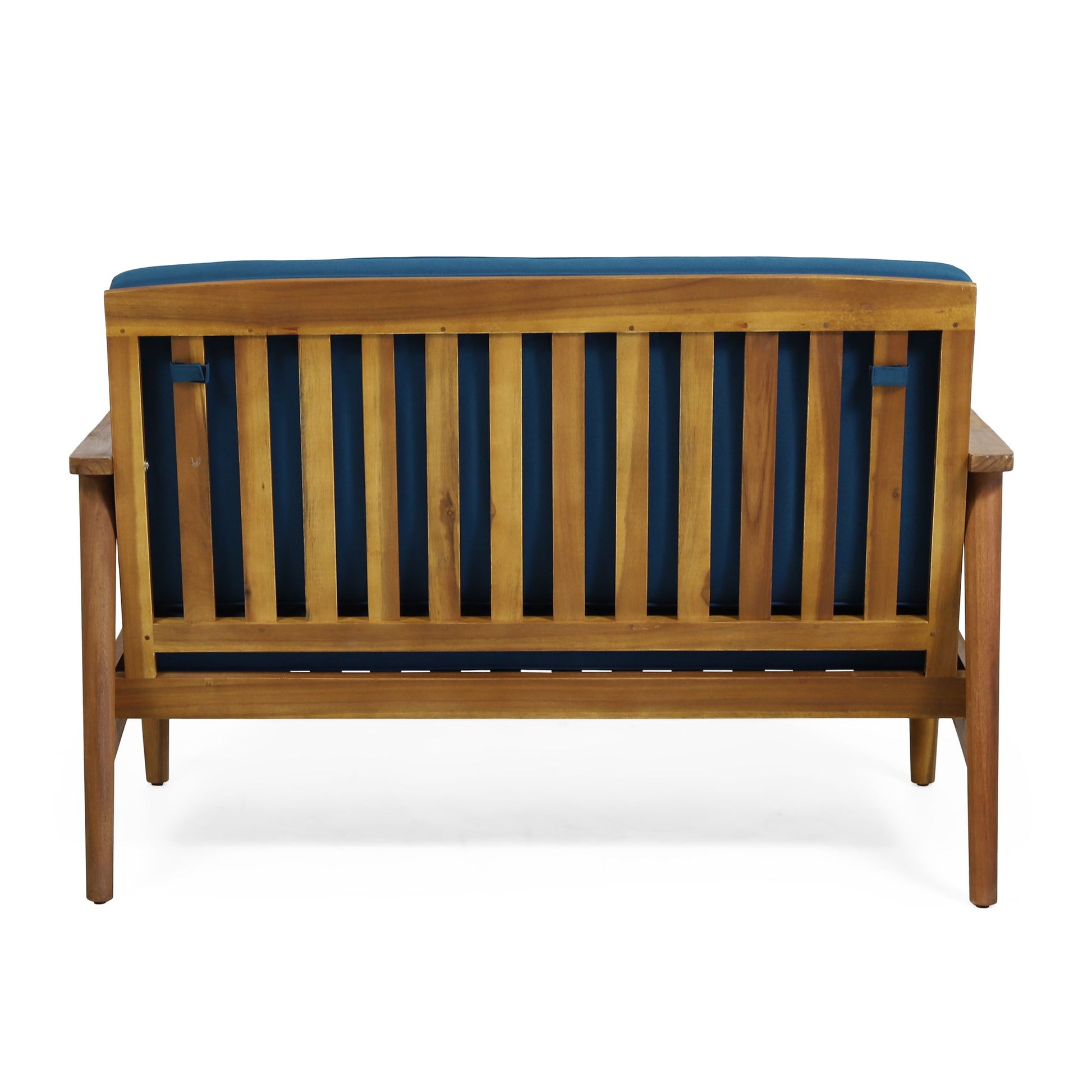 Outdoor Acacia Wood Loveseat Set With Coffee Table - Best Buy Furniture