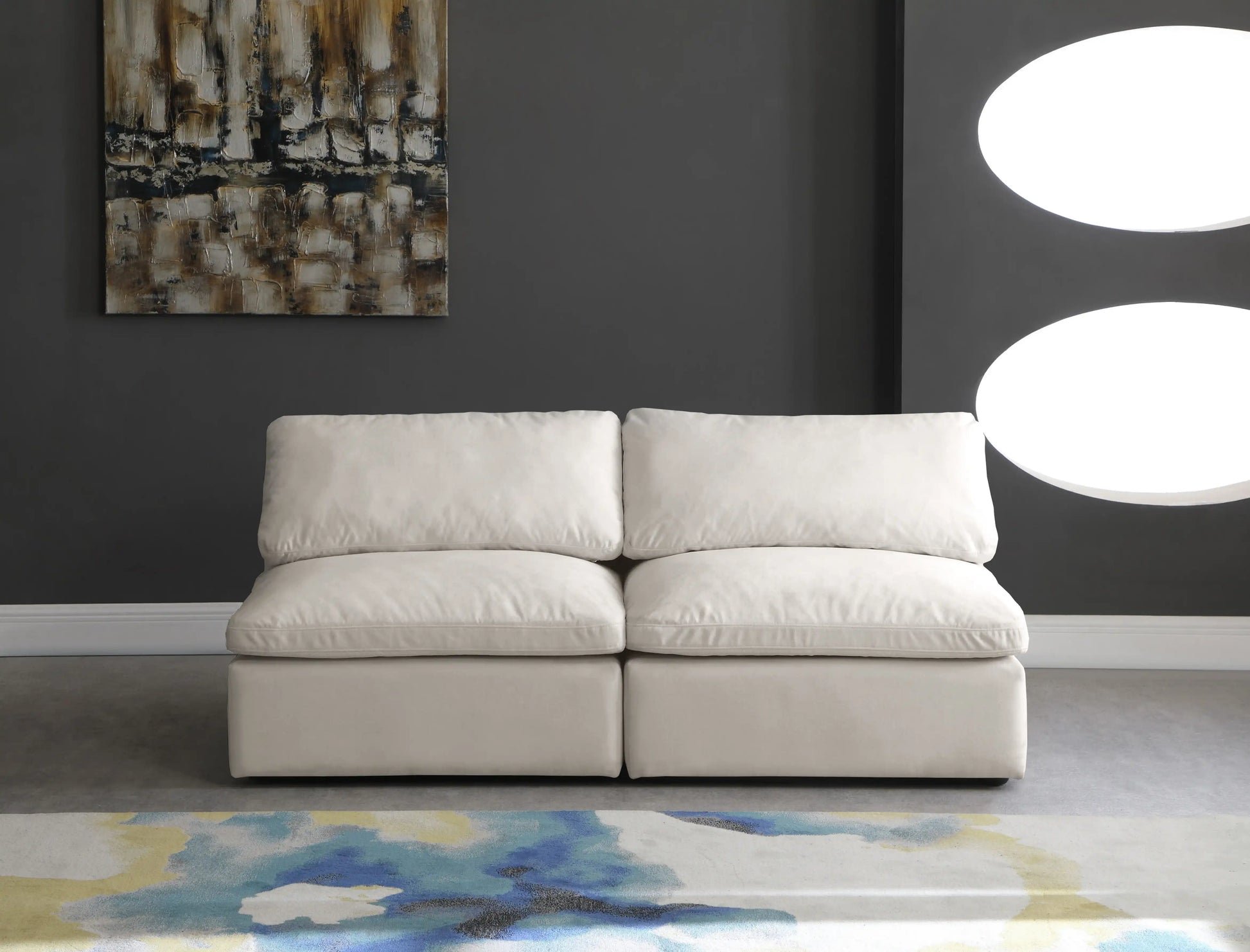 Cozy - Modular Armless 2 Seat Sofa - Best Buy Furniture