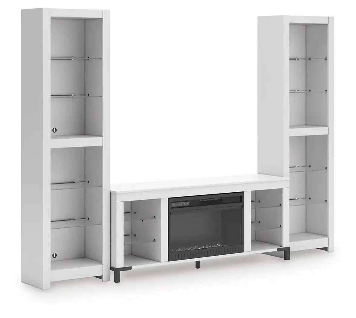 Brollevi - 3-Piece Entertainment Center - White - Best Buy Furniture