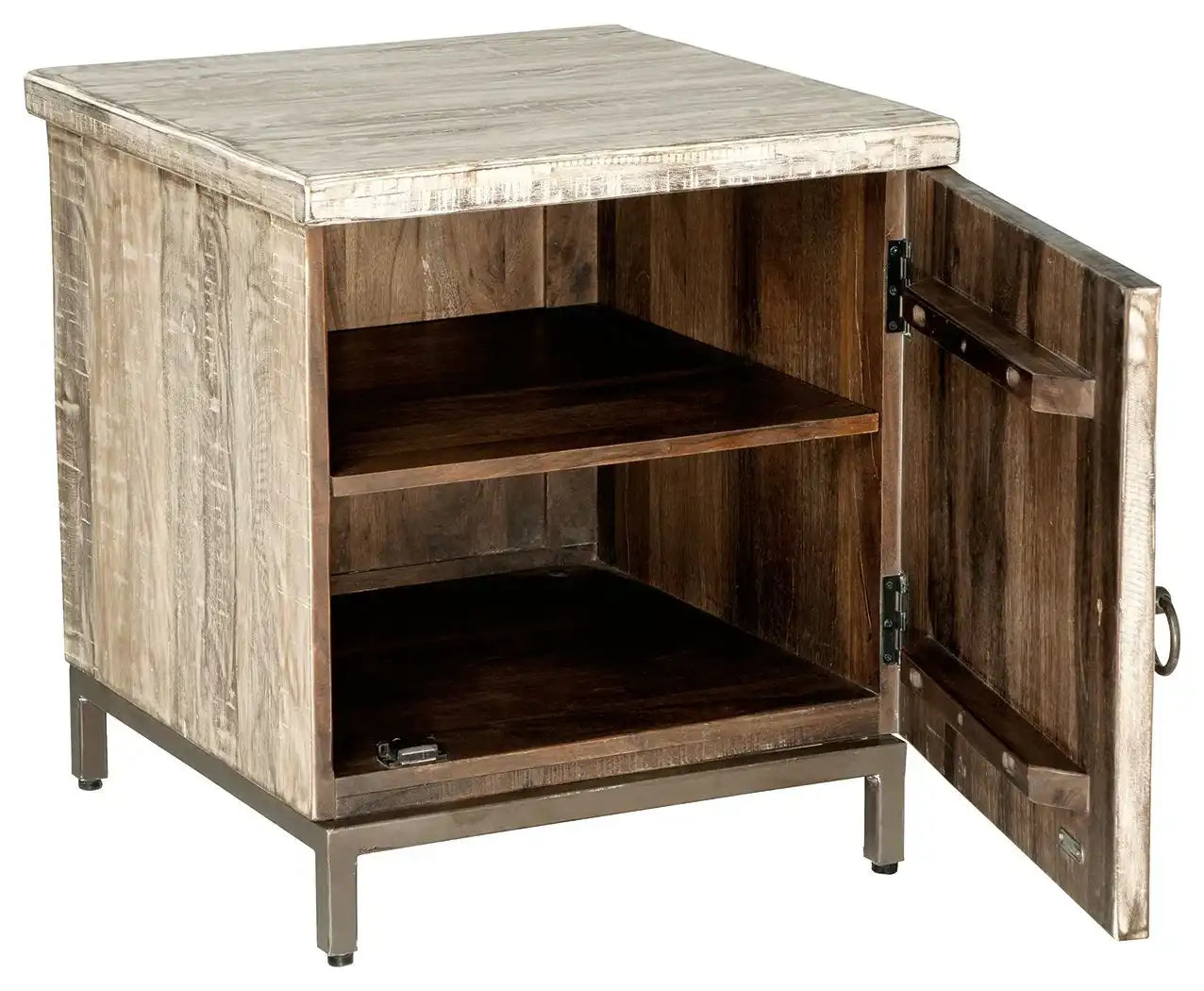 Laddford - Accent Cabinet - Shelf - Whitewash - Best Buy Furniture
