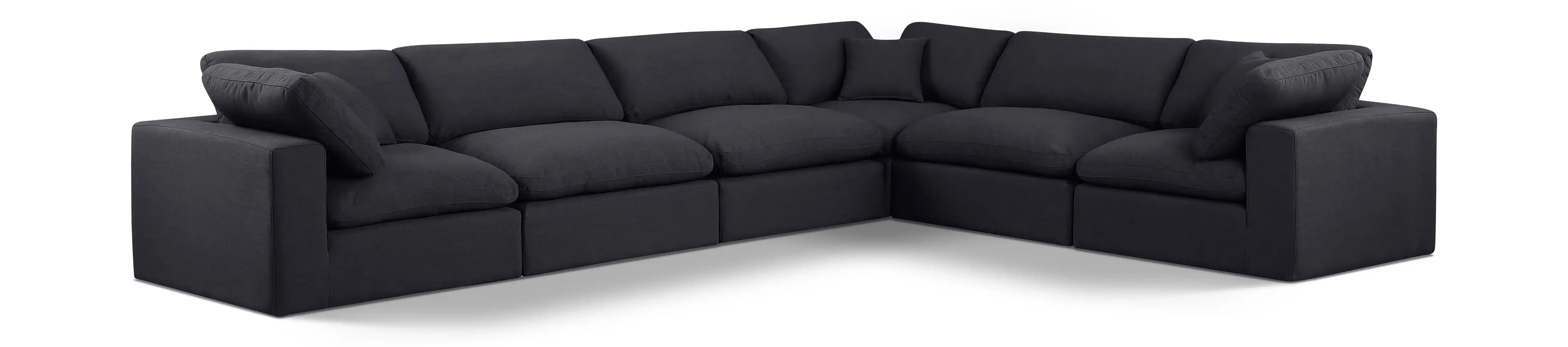 Comfy - 6 Piece Linen Modular Corner Sectional - Best Buy Furniture